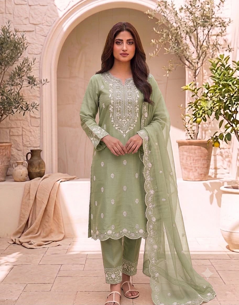 BAREEZE EMBRIODERY 3 PIECE LAWN