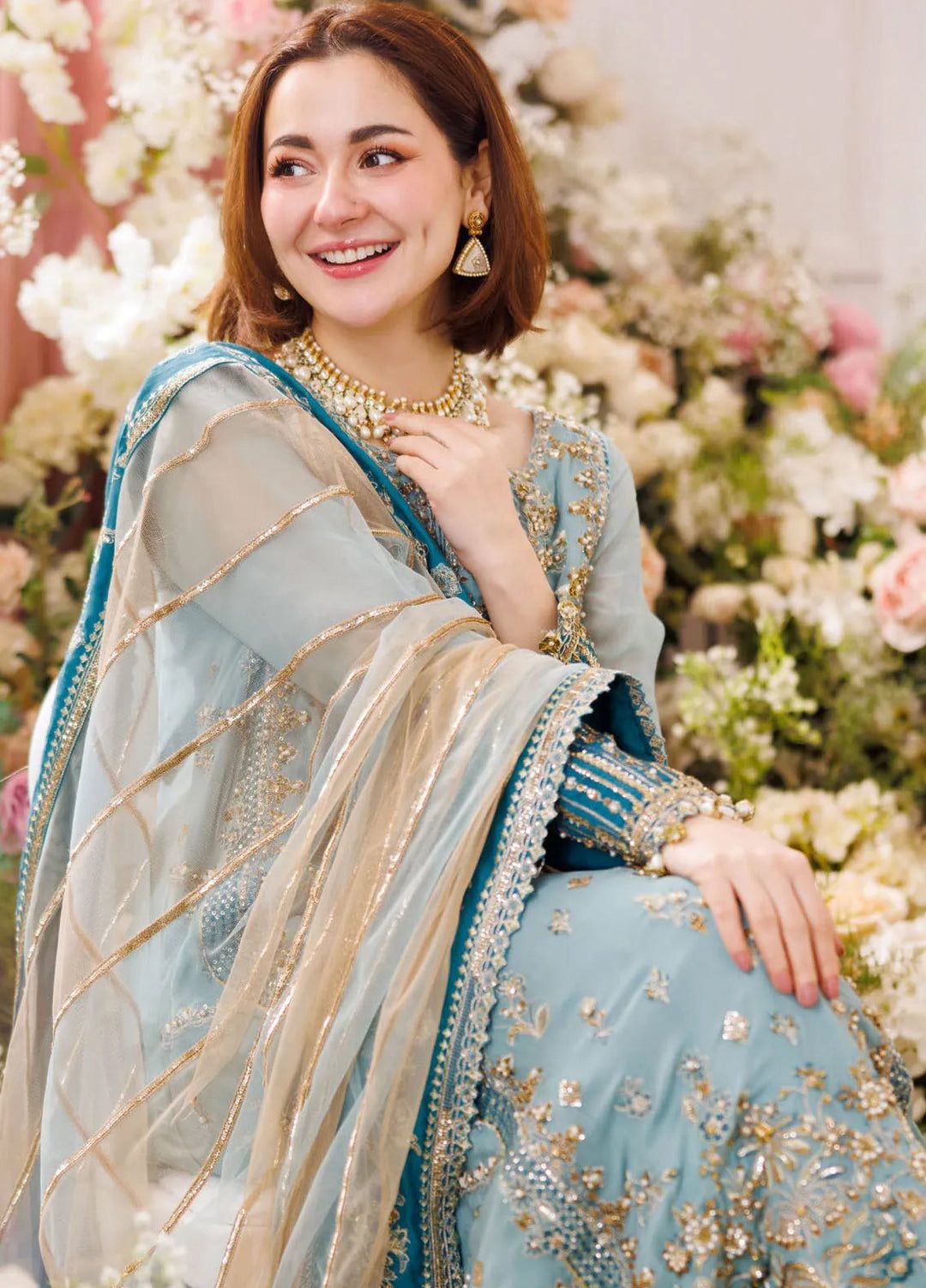CHARIZMA Luxury Chiffon/Net Unstitched 3-Piece Suit