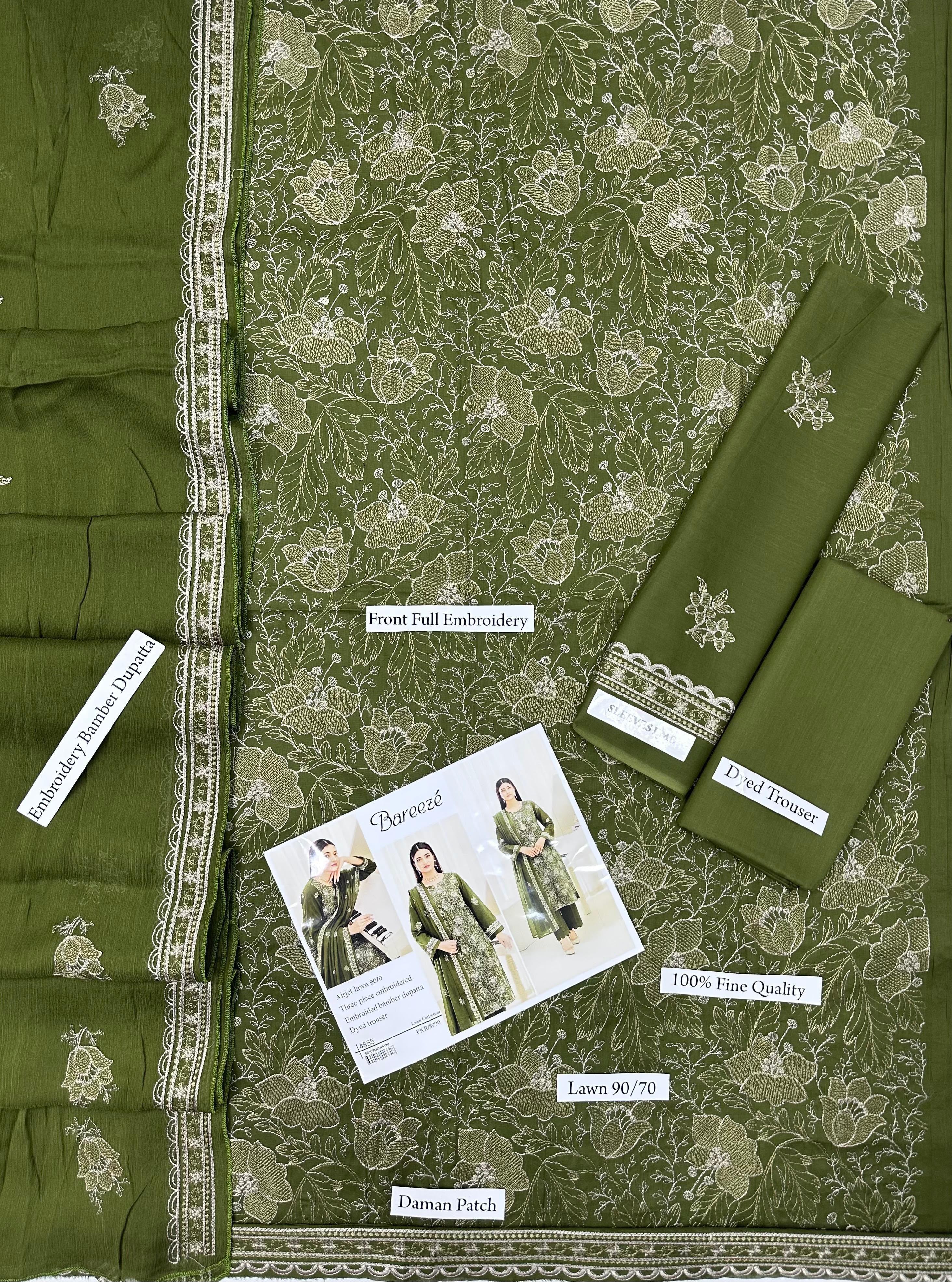Bareeze Premium Airjet Lawn 3-Piece Suit