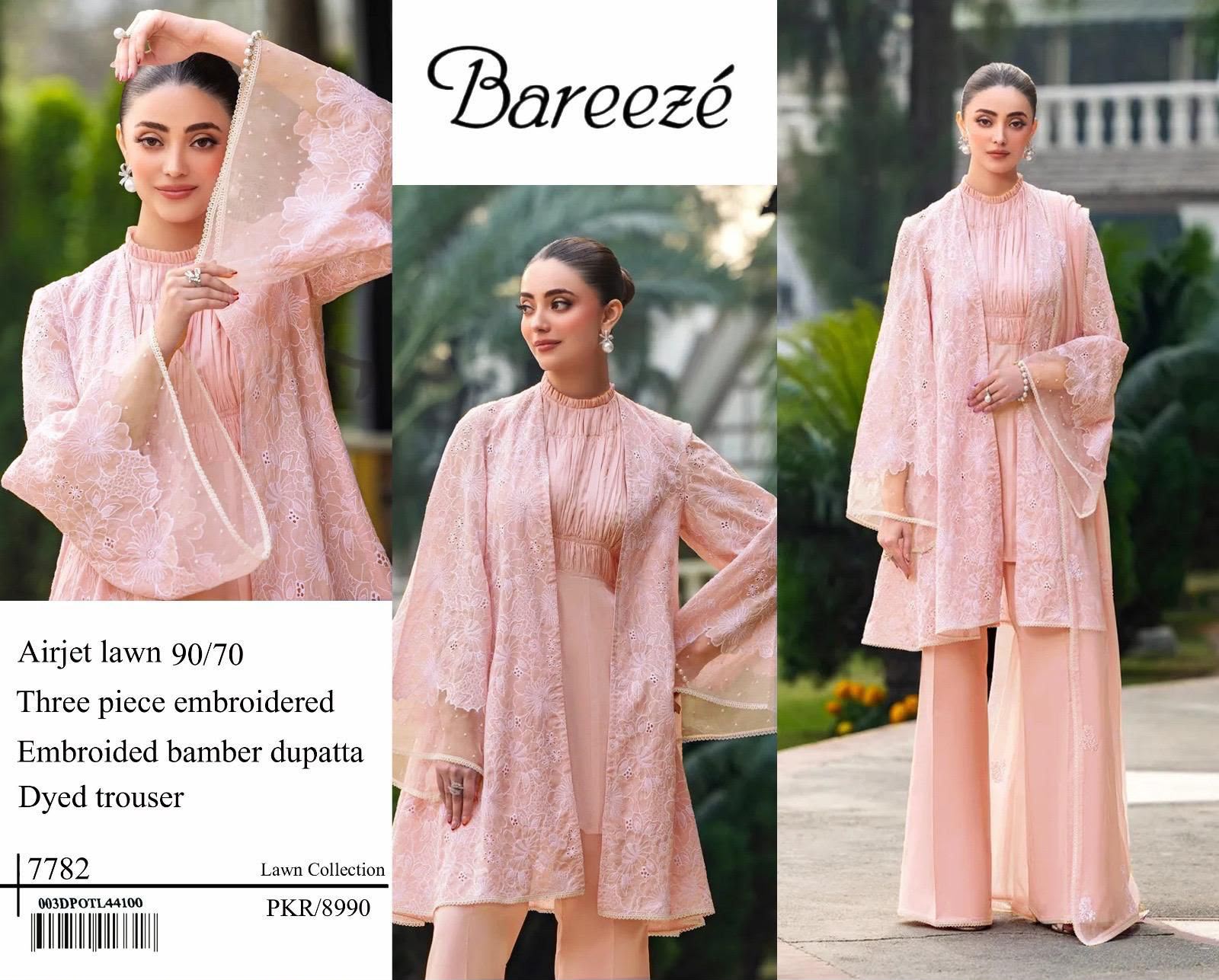 Bareeze Premium Airjet Lawn 3-Piece Suit