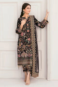 Baroque – Heavy Embroidered Formal Bridal Collection (Black)