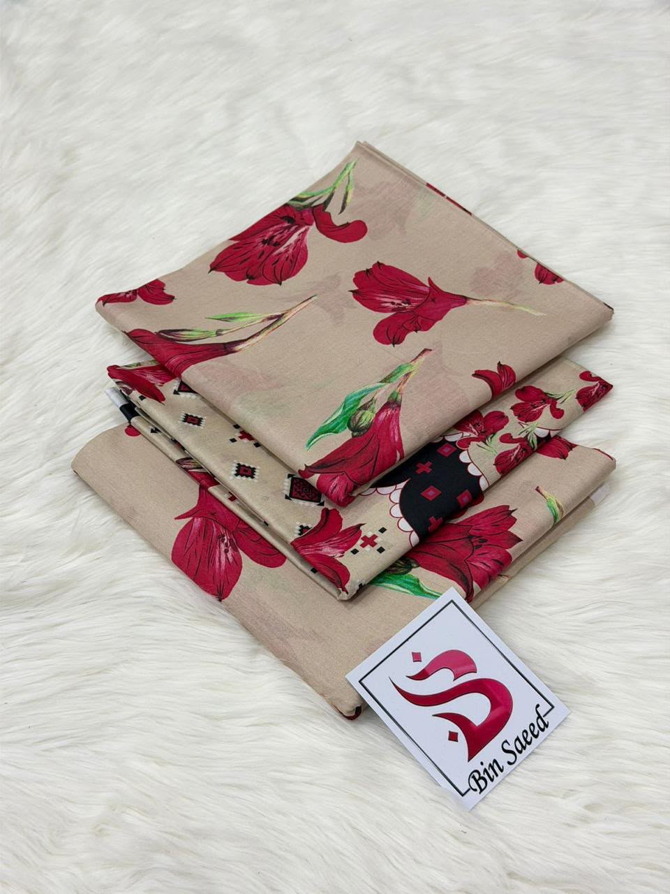 Bin Saeed Airjet Lawn 3-Piece Suit
