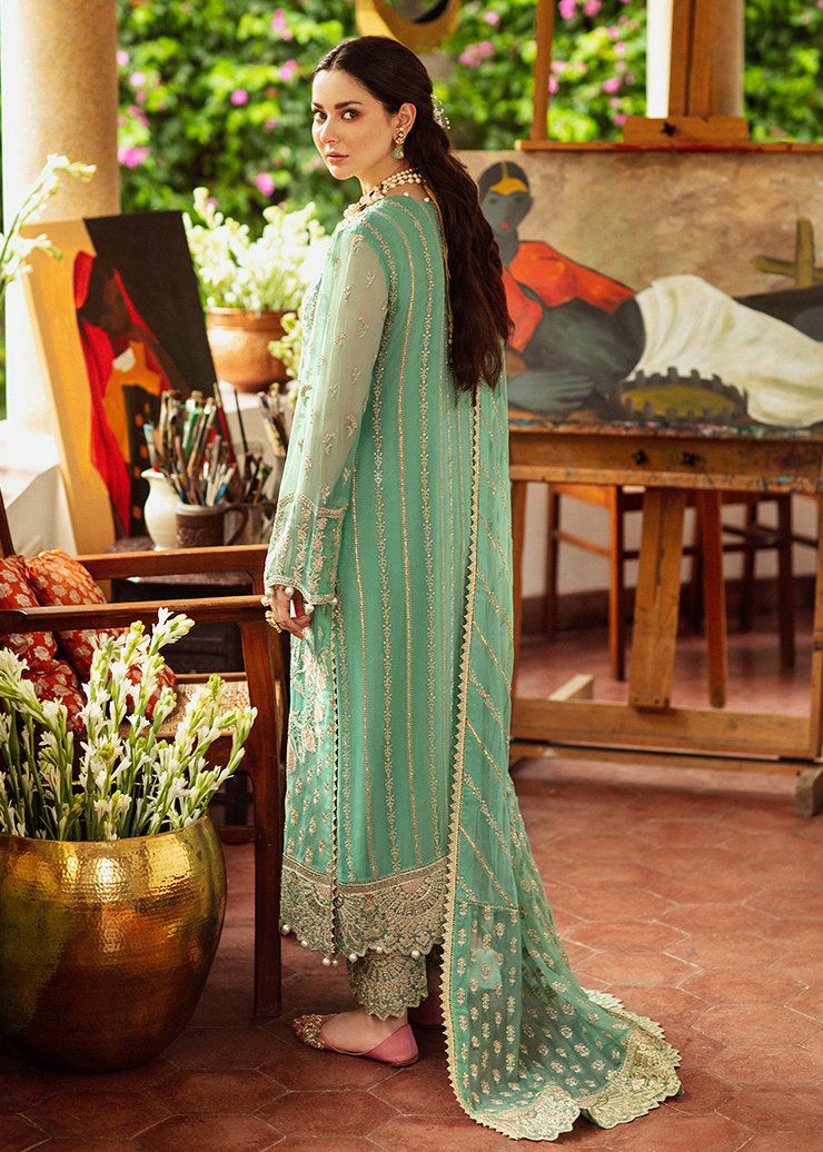 Afrozeh SHENHAI – Chiffon Unstitched 3-Piece Suit