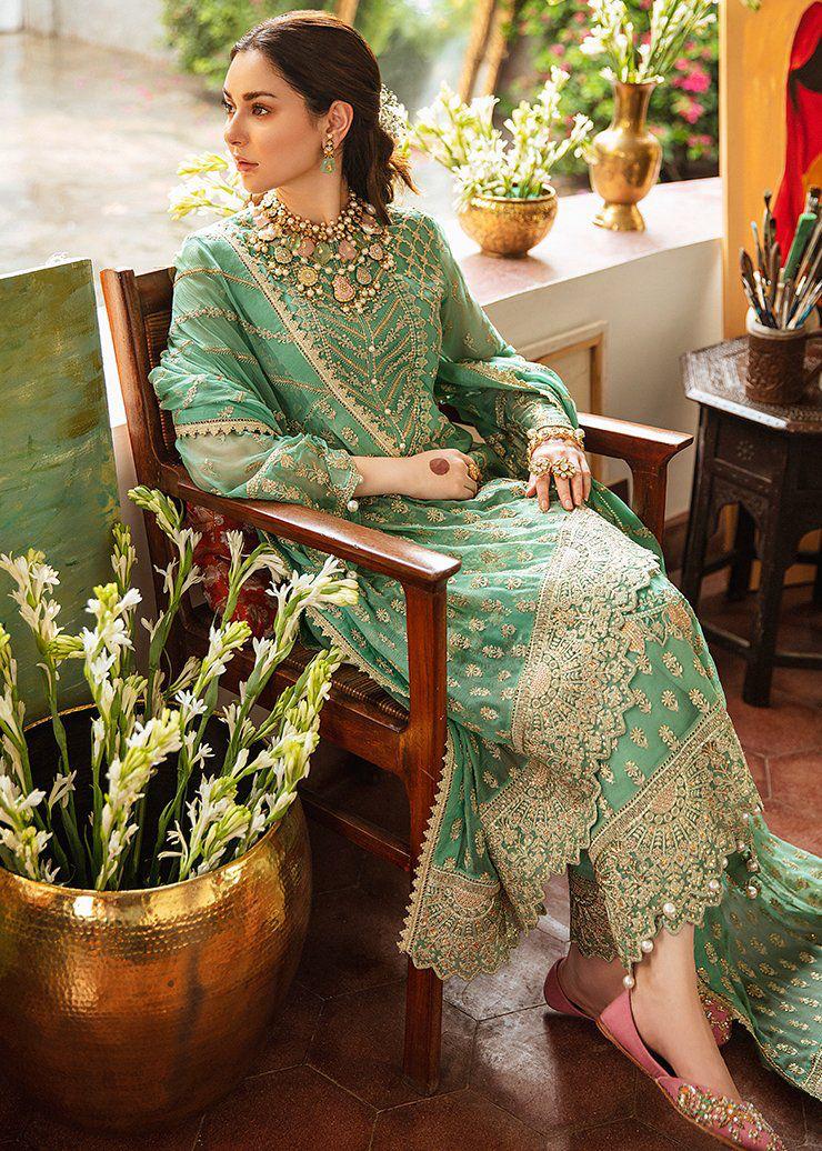 Afrozeh SHENHAI – Chiffon Unstitched 3-Piece Suit