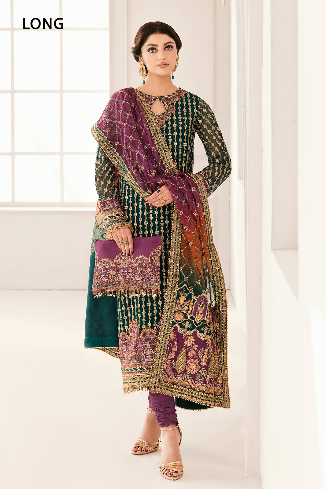 BAROQUE- ORGANZA Suit With SILK Trouser