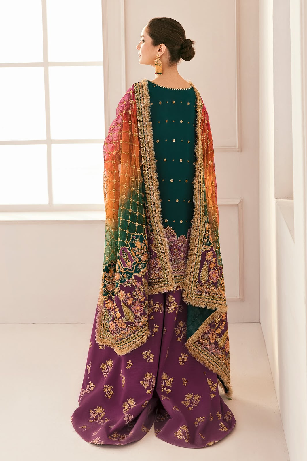 BAROQUE- ORGANZA Suit With SILK Trouser