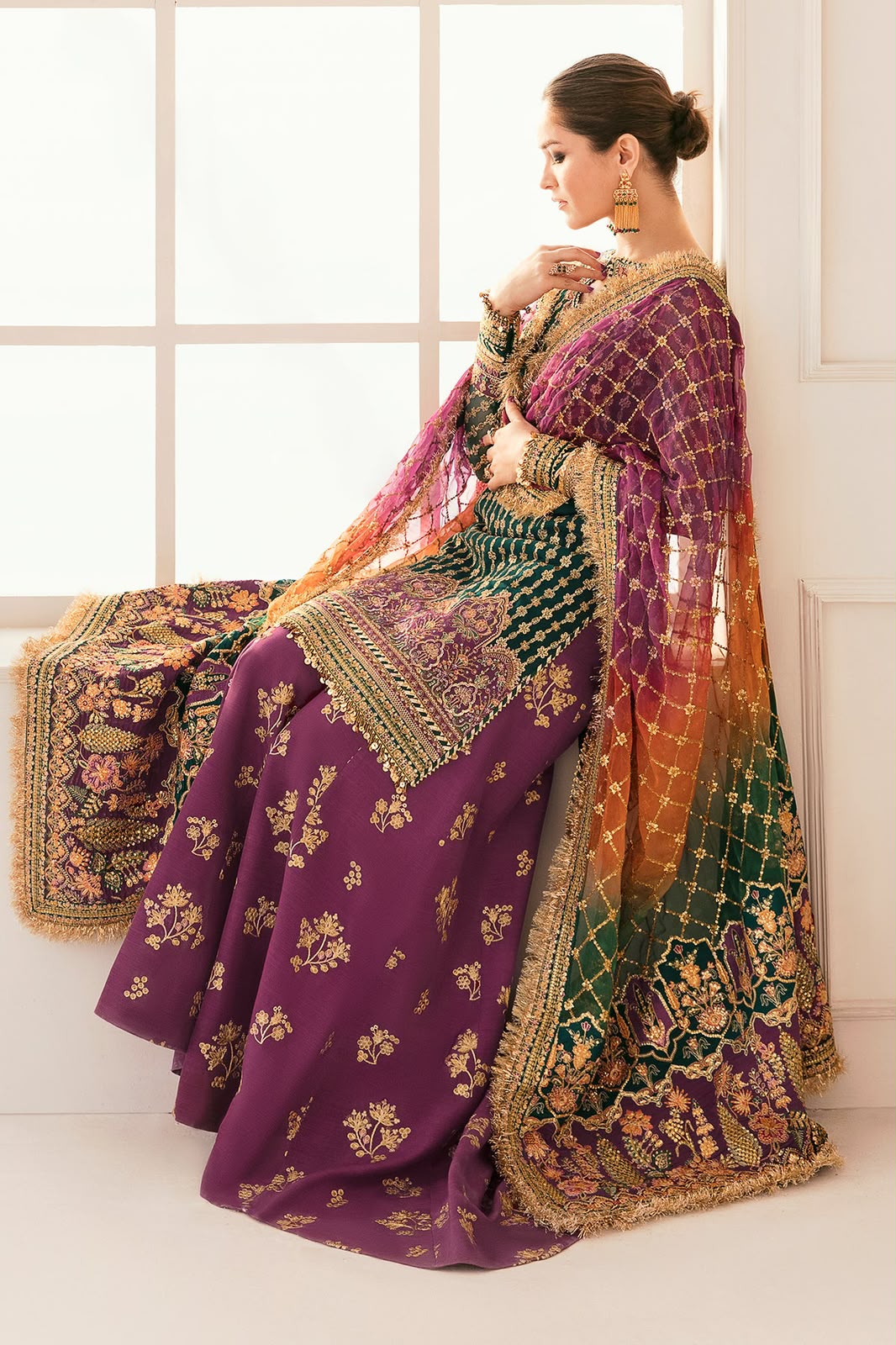 BAROQUE- ORGANZA Suit With SILK Trouser