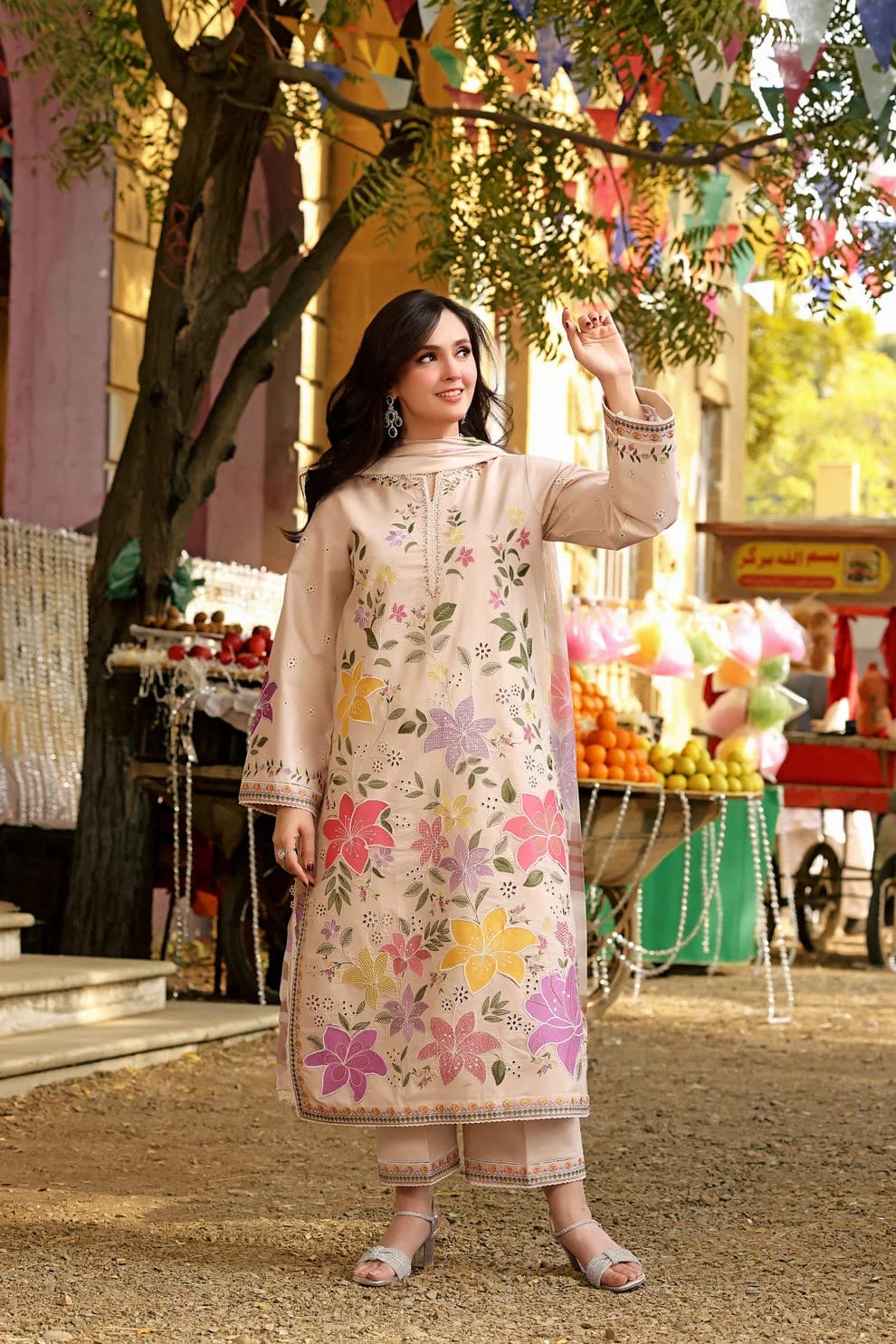 ANEELA'S* lawn embroidered unstitched 3pc