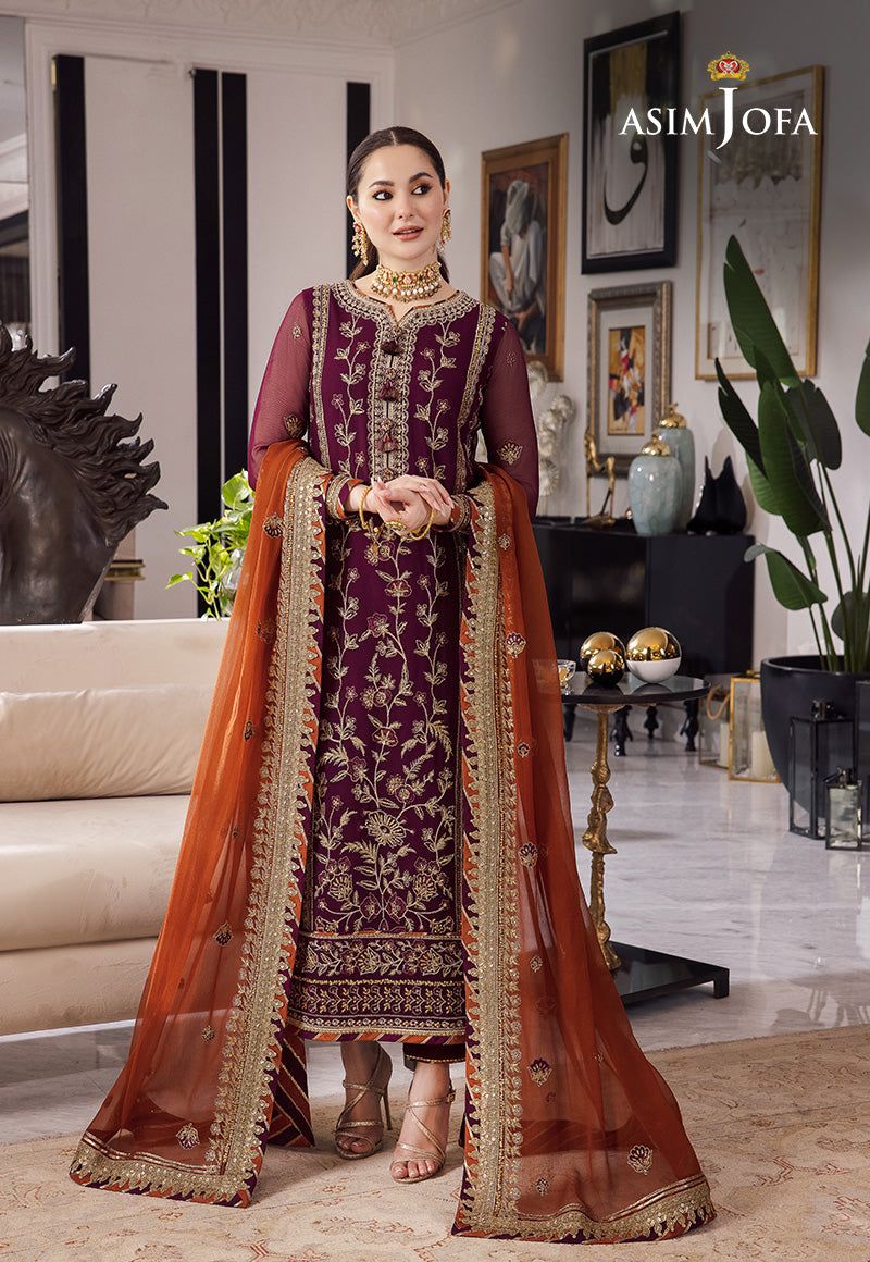 ASIM JOFA- 3 piece unstitched suit