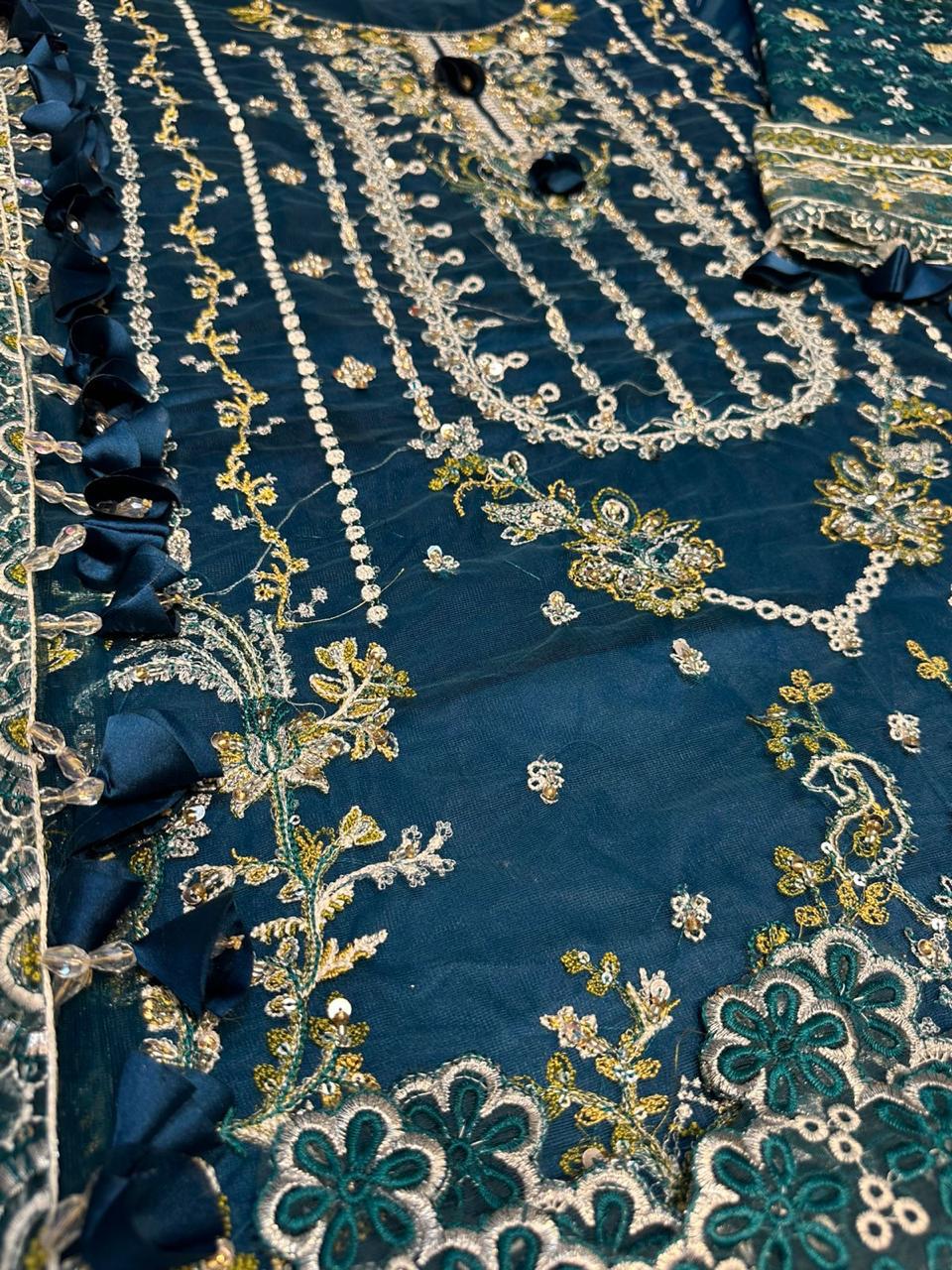 BRAND:QALAMKAR 3 PIECE SUIT