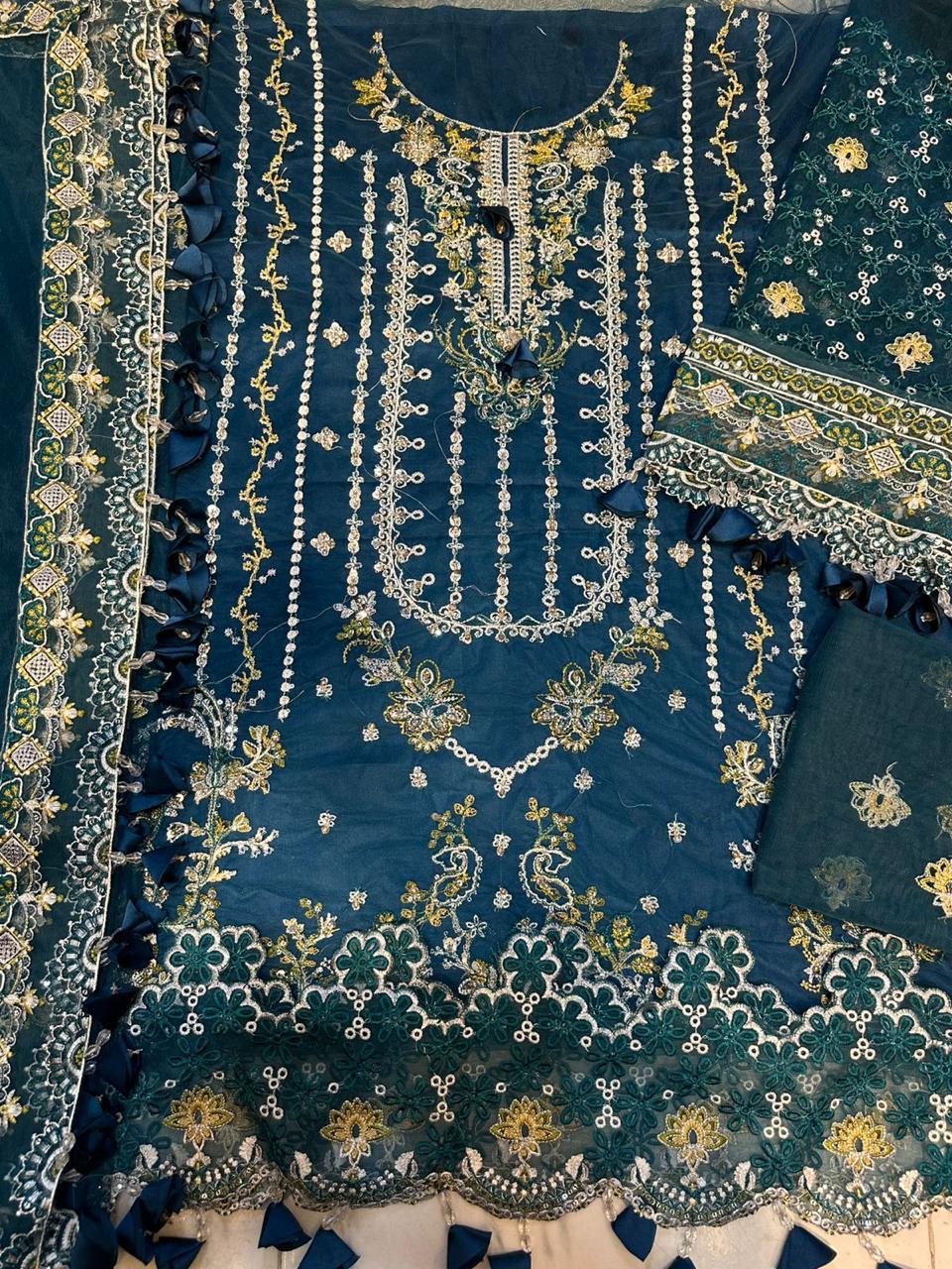 BRAND:QALAMKAR 3 PIECE SUIT