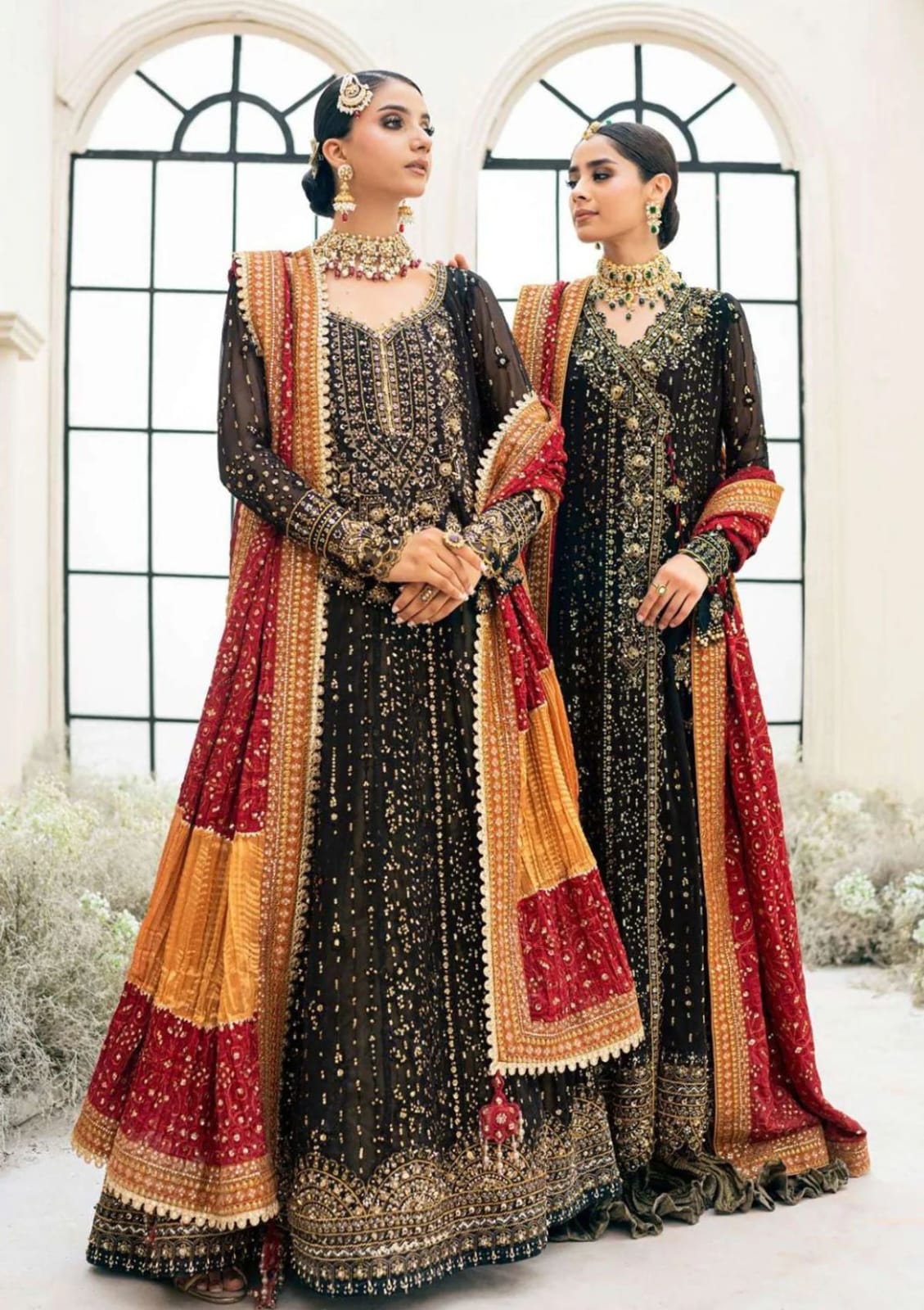 AIK ATELIER-CHIFFON Frok With SATIN SILK Trouser