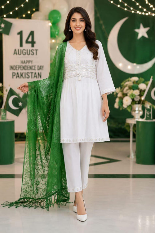 14 AUGUST 3 PC STITCHED FABRICS