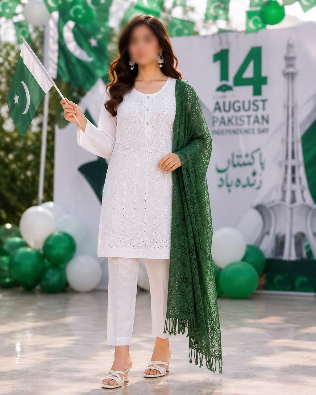 14 AUGUST 3 PC STITCHED FABRICS