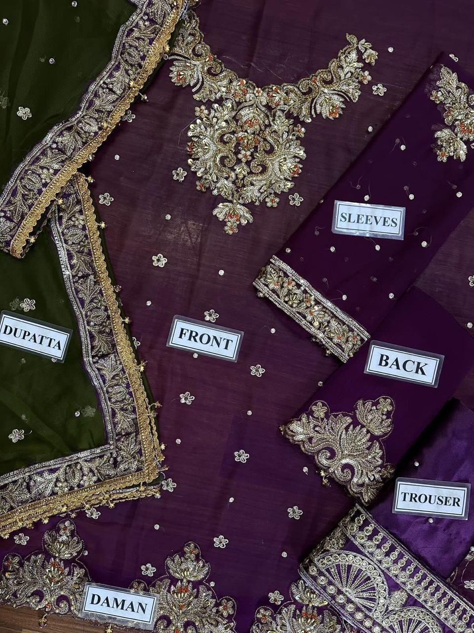 AISHA IMRAN -Luxuary 3 piece suit