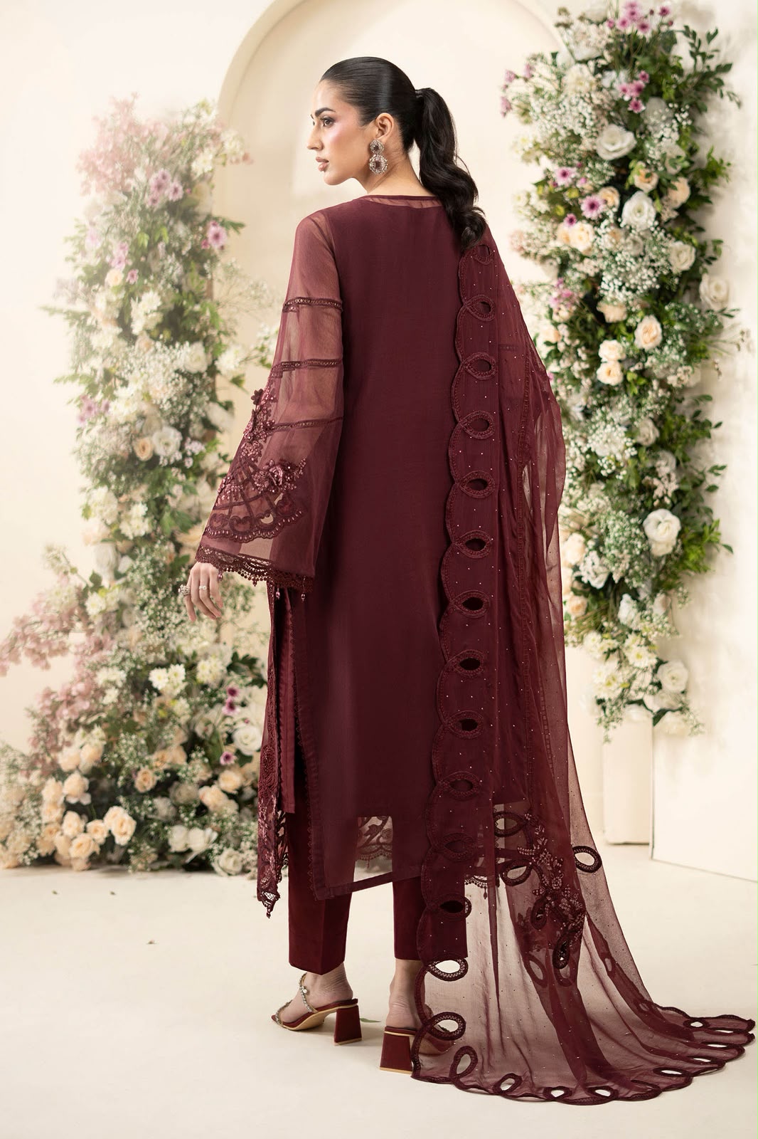MARIA.B- Chiffon 3 Piece Suit