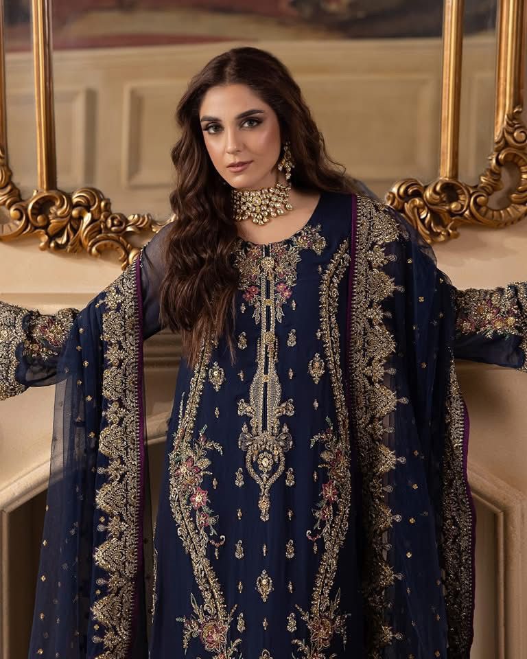 CHARIMZA –Chiffon 3 Piece  Luxury Wedding Collection