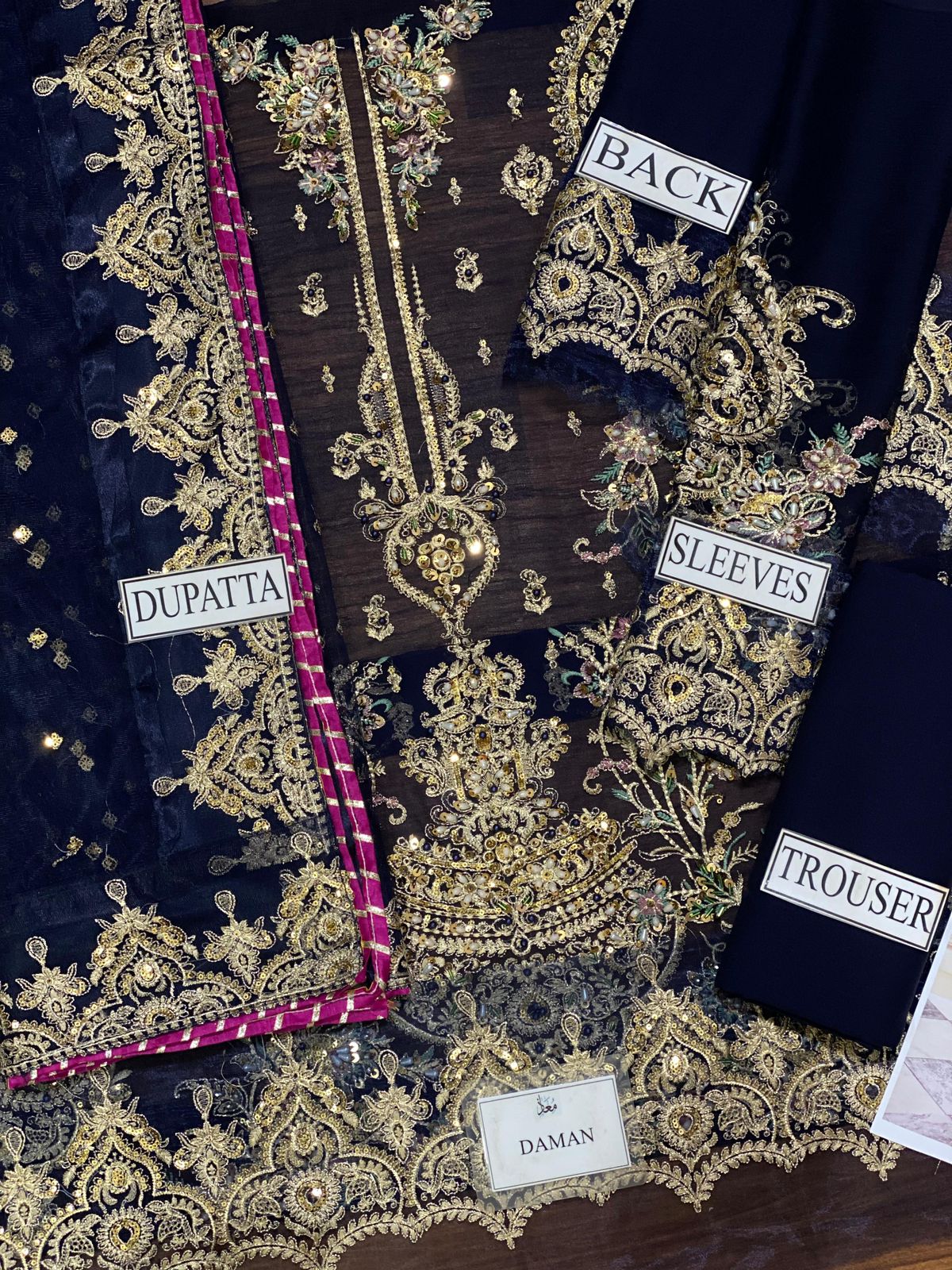 CHARIMZA –Chiffon 3 Piece  Luxury Wedding Collection
