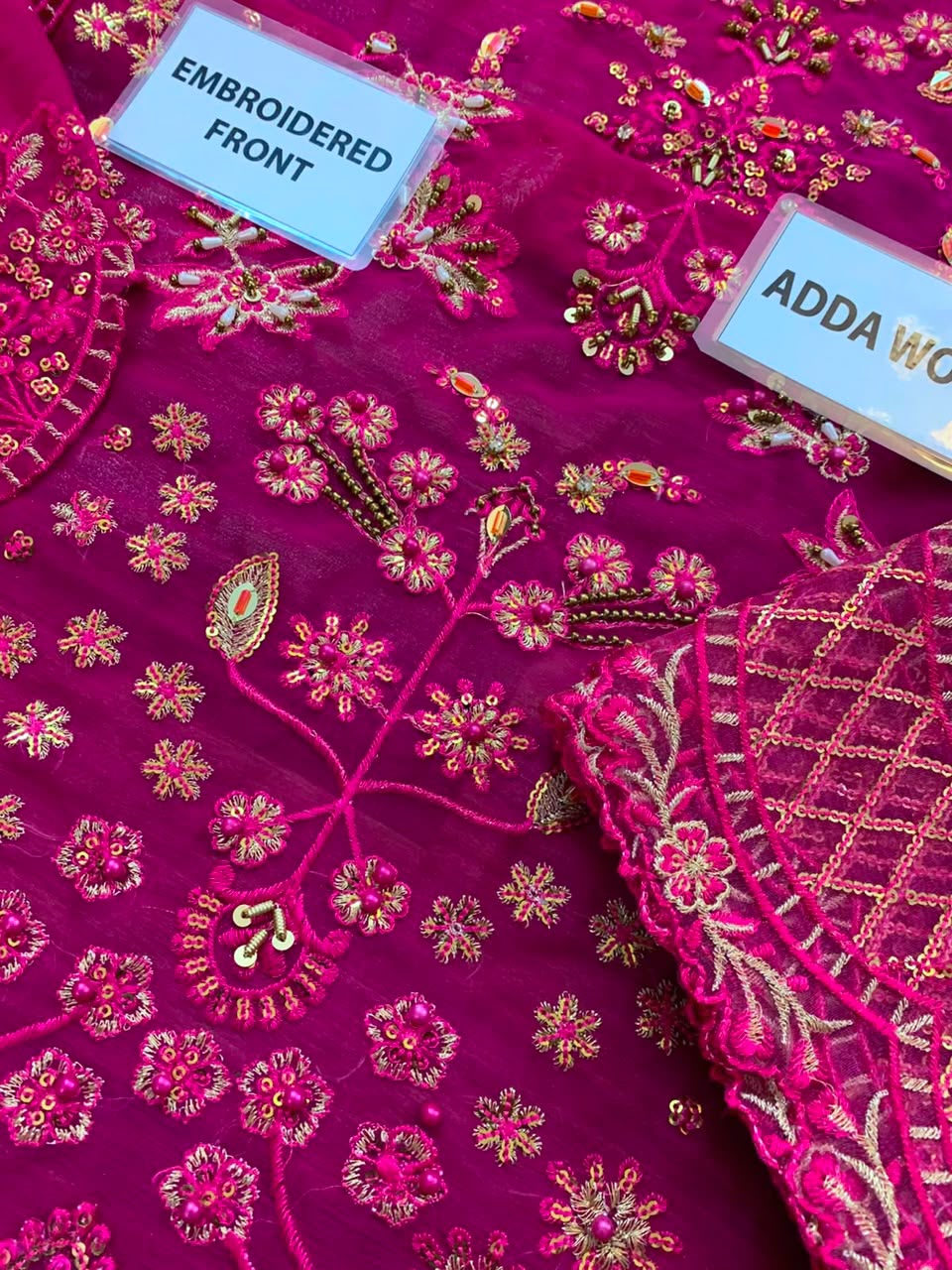 EMAAN ADEEL Luxury 3 Piece Chiffon