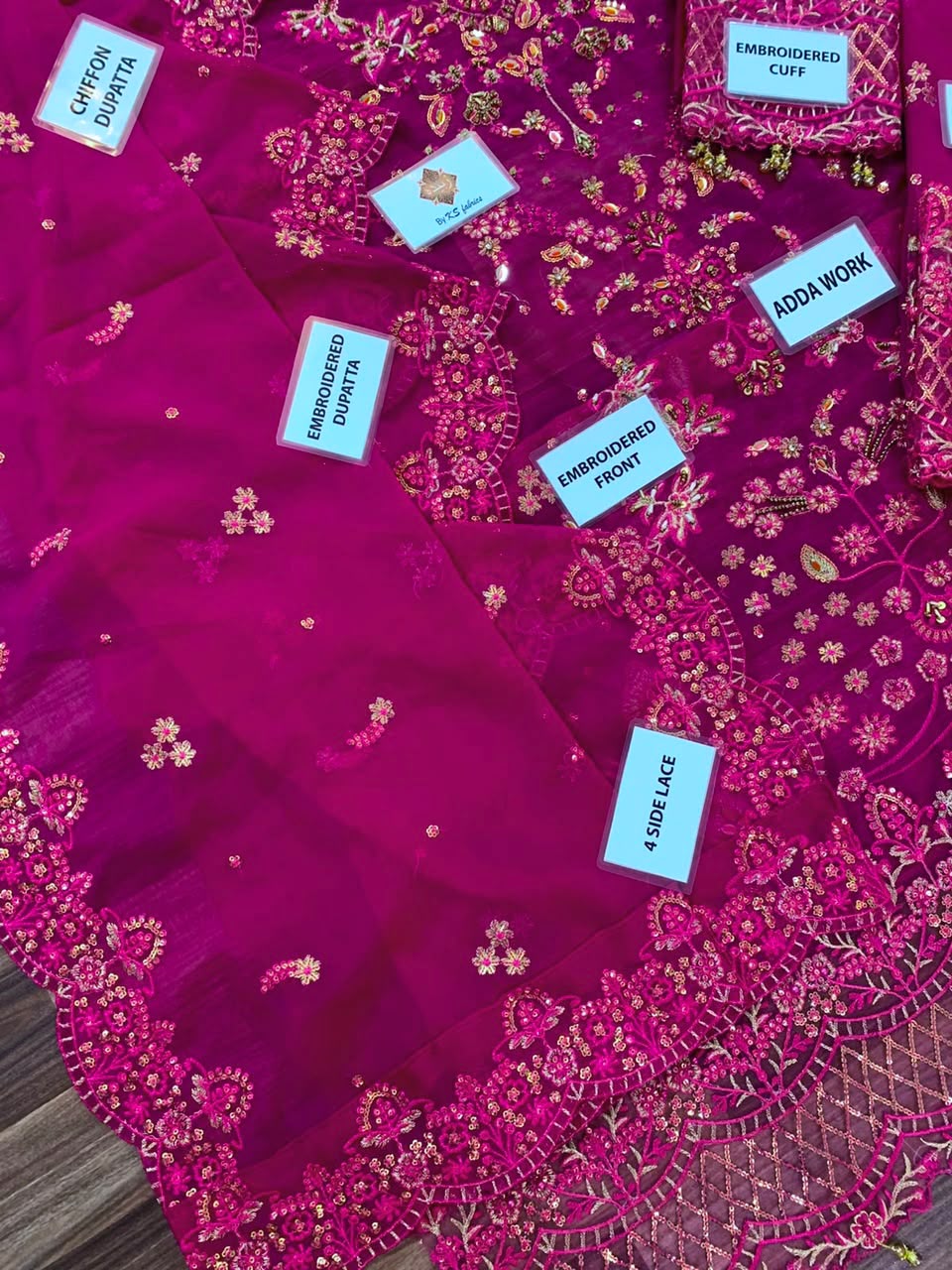EMAAN ADEEL Luxury 3 Piece Chiffon