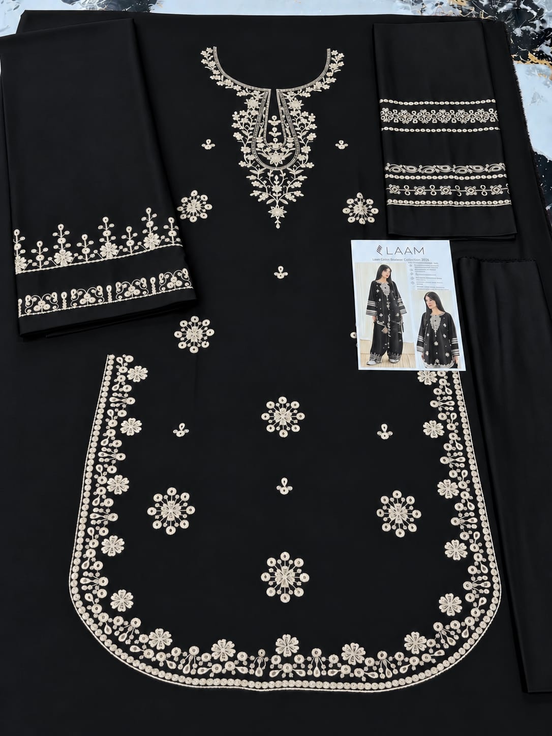 LAAM-DHANAK EMBROIDERED 2PC