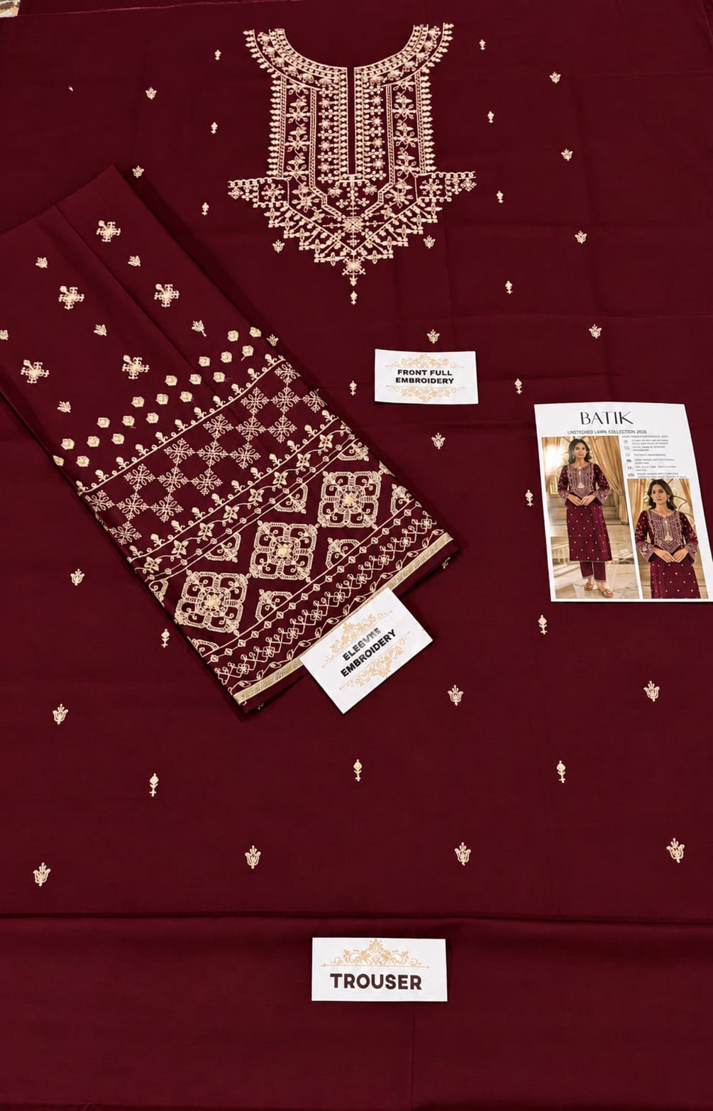 BATIK-DHANAK EMBROIDERED 2PC