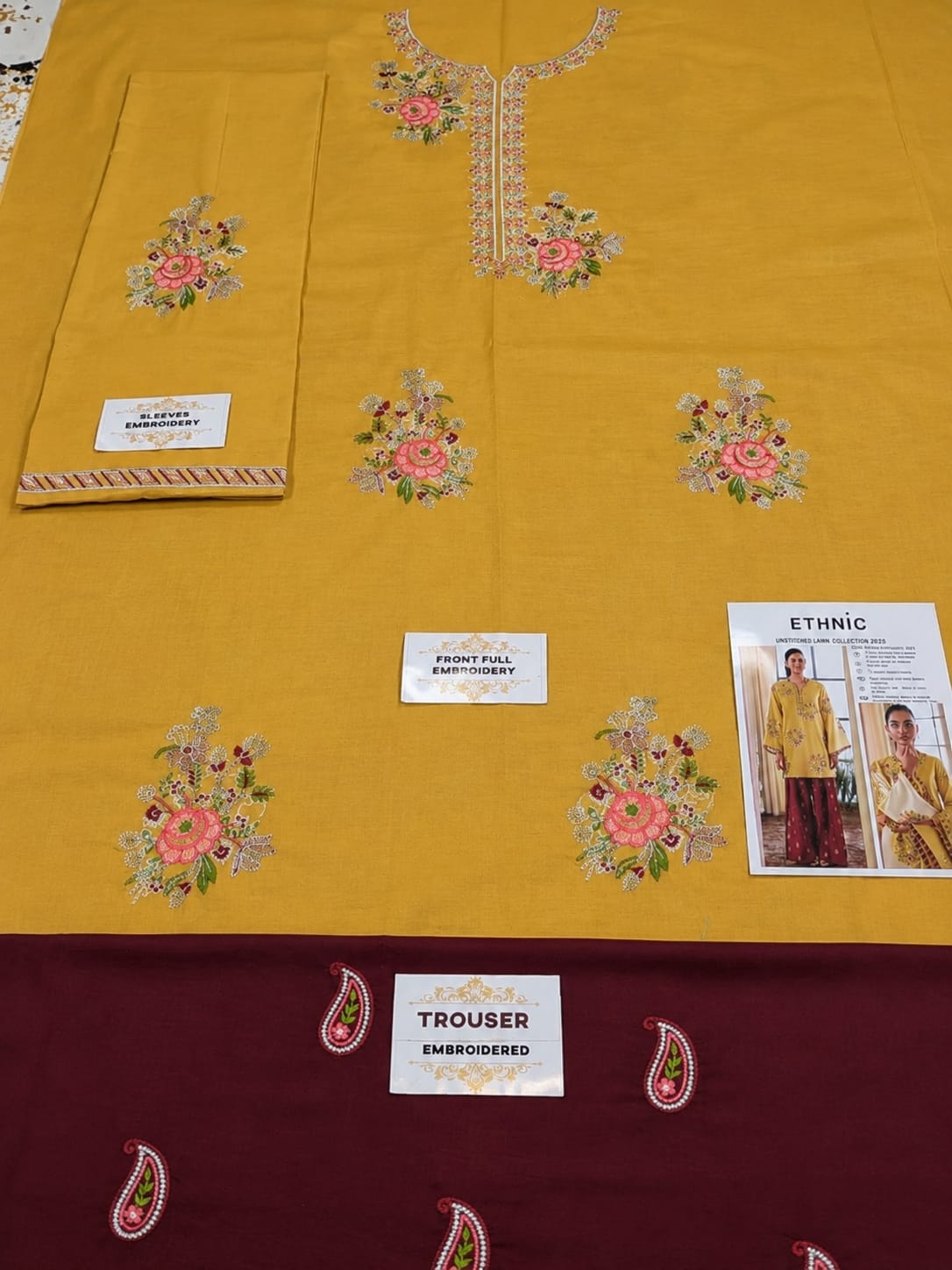 ETHNIC- DHANAK EMBROIDERED 2PC