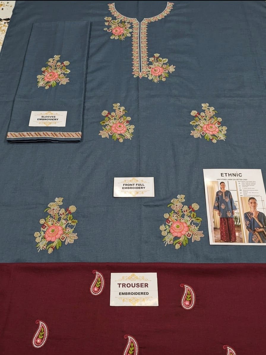 ETHNIC- DHANAK EMBROIDERED 2PC