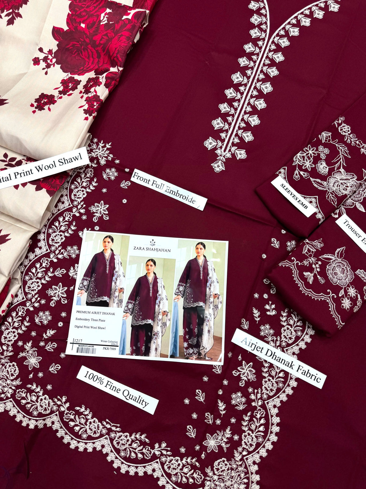 ZARA SHAJAHAN — Dhanak 3-Piece Suit