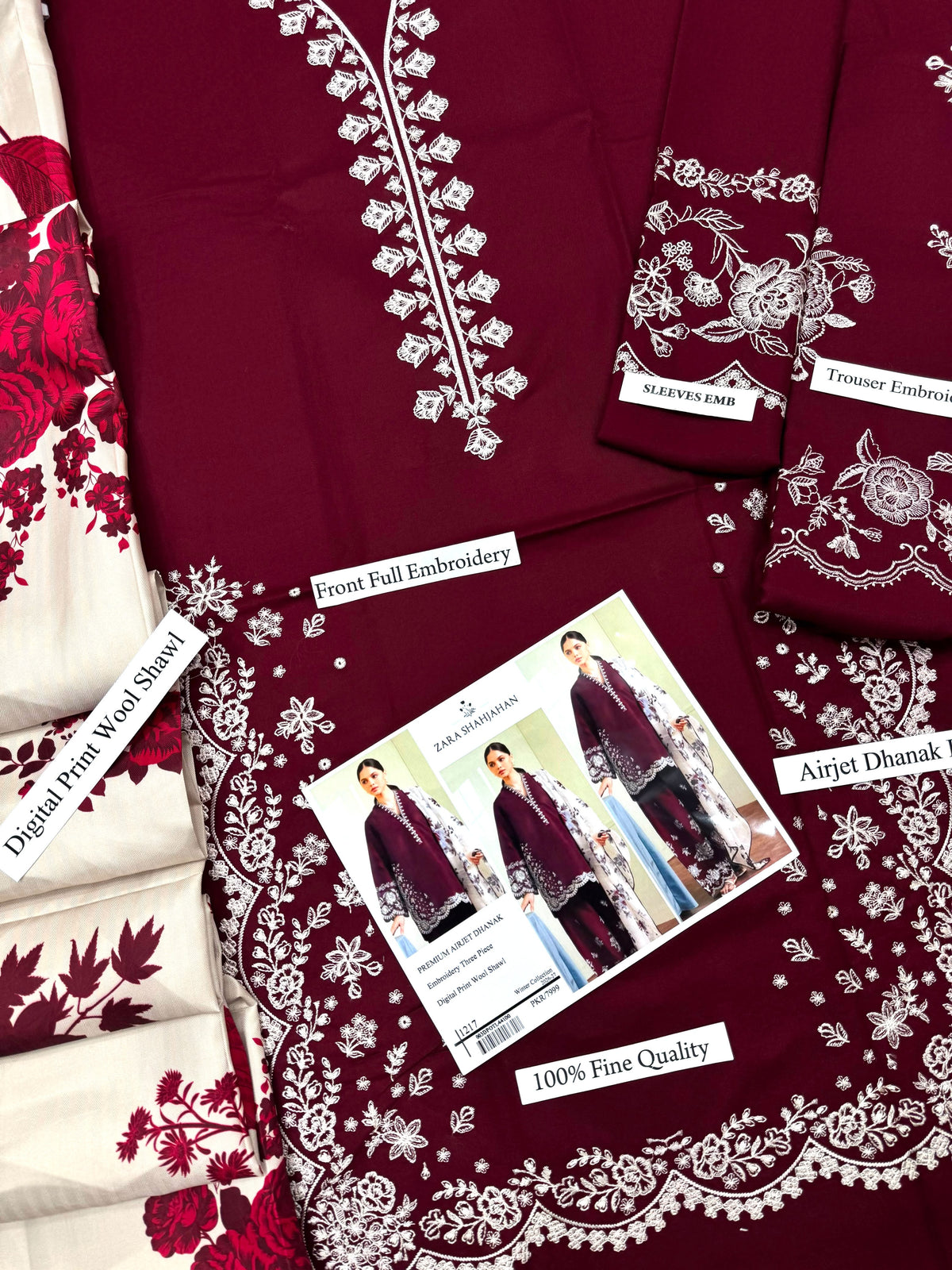ZARA SHAJAHAN — Dhanak 3-Piece Suit