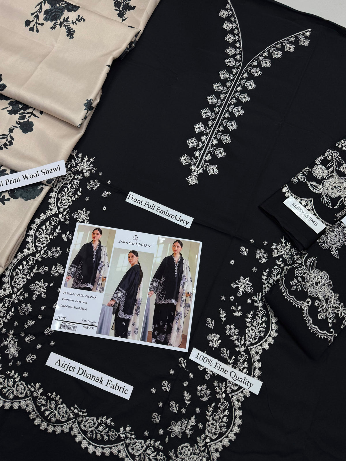 ZARA SHAJAHAN — Dhanak 3-Piece Suit