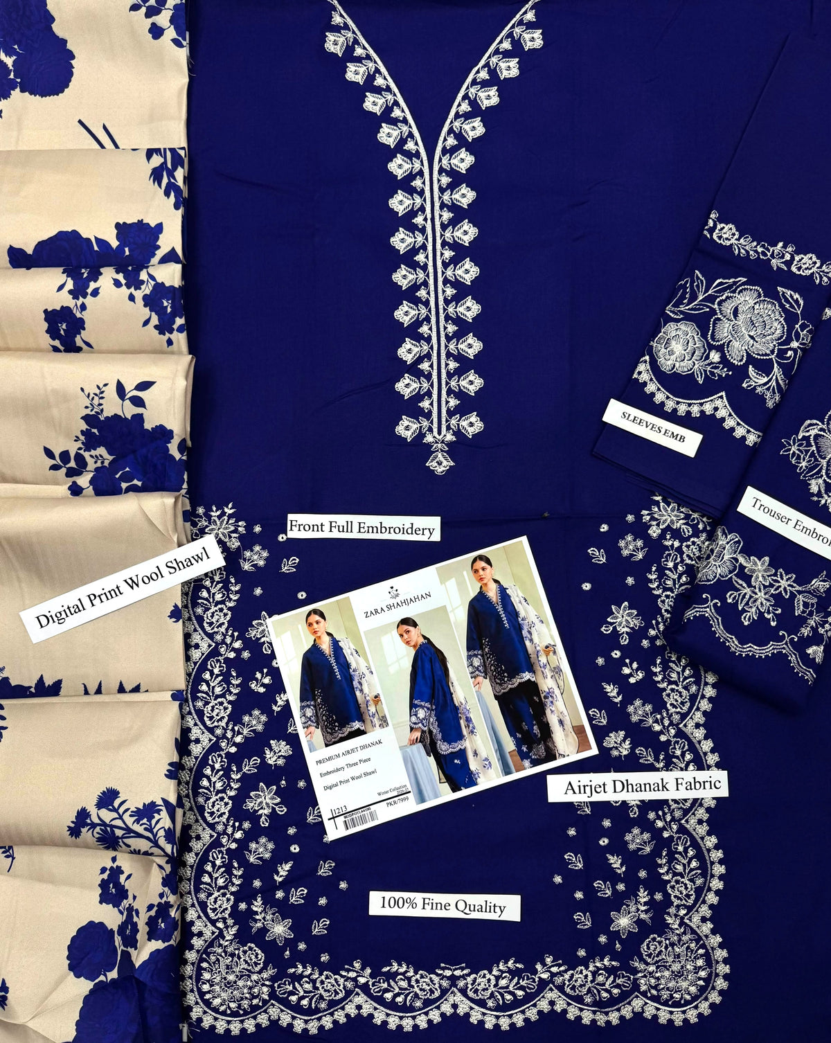 ZARA SHAJAHAN — Dhanak 3-Piece Suit