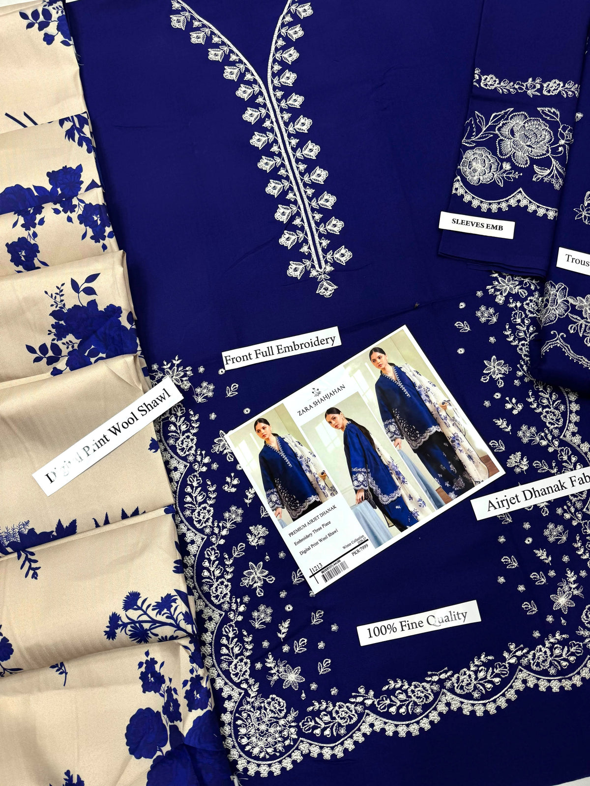 ZARA SHAJAHAN — Dhanak 3-Piece Suit
