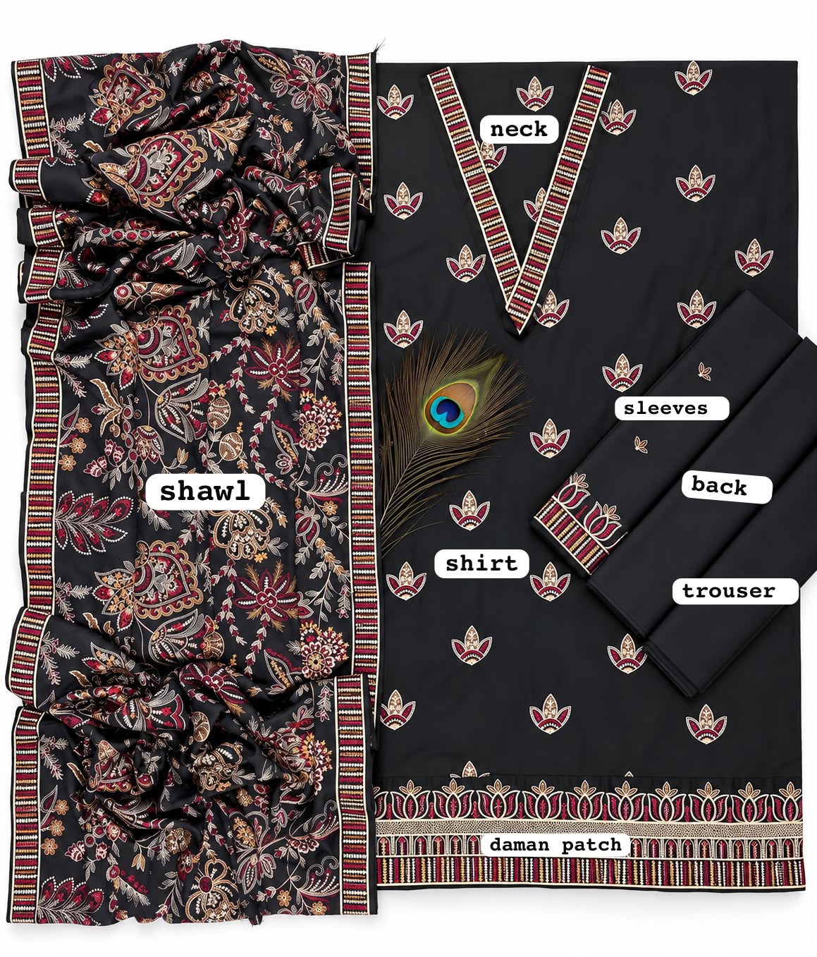 BAREEZE — DHANAK LUXURY 3PC