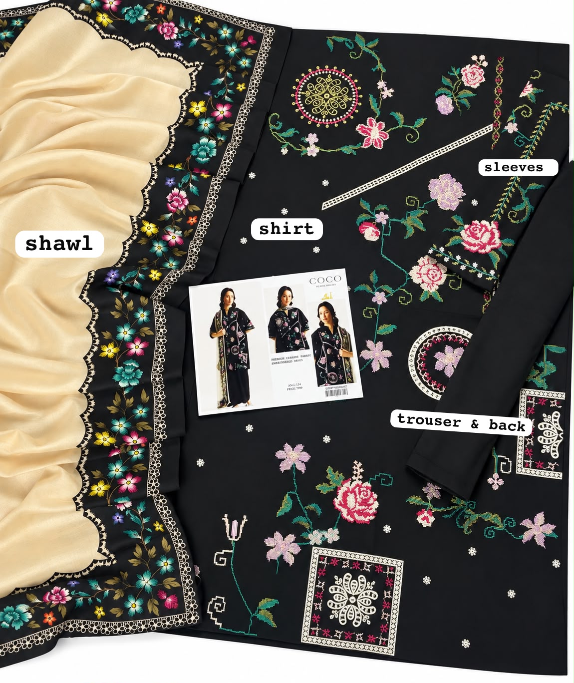 ZARA SHAHJAHAN — DHANAK  Unstitched 3-Piece