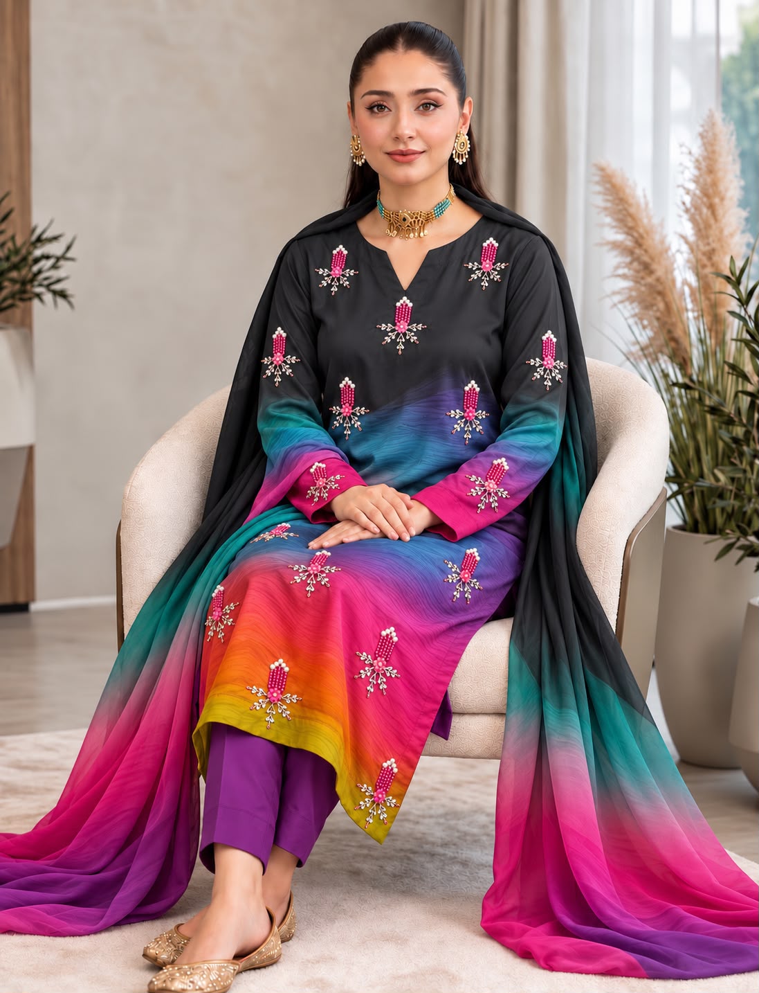 Premium Shamoz Silk 3PC