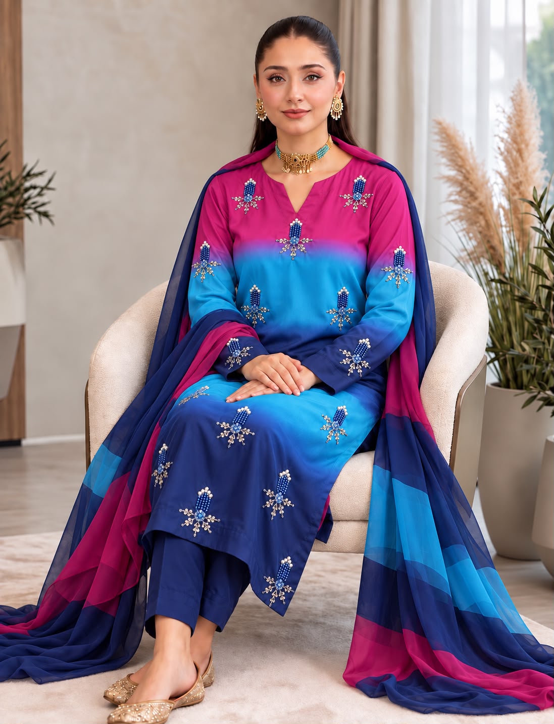 Premium Shamoz Silk 3PC