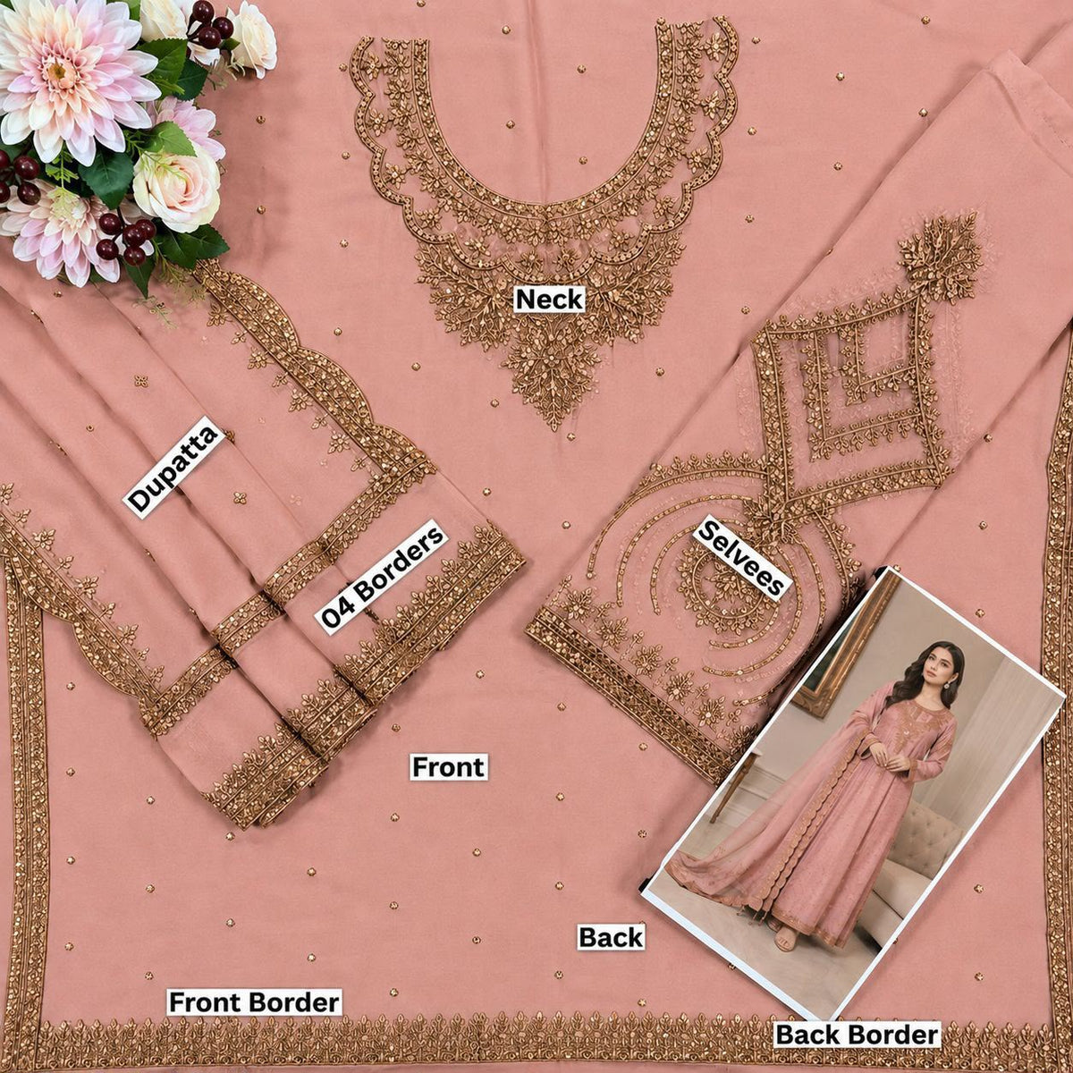 HARIS SHAKEEL – Luxury 3 piece suit
