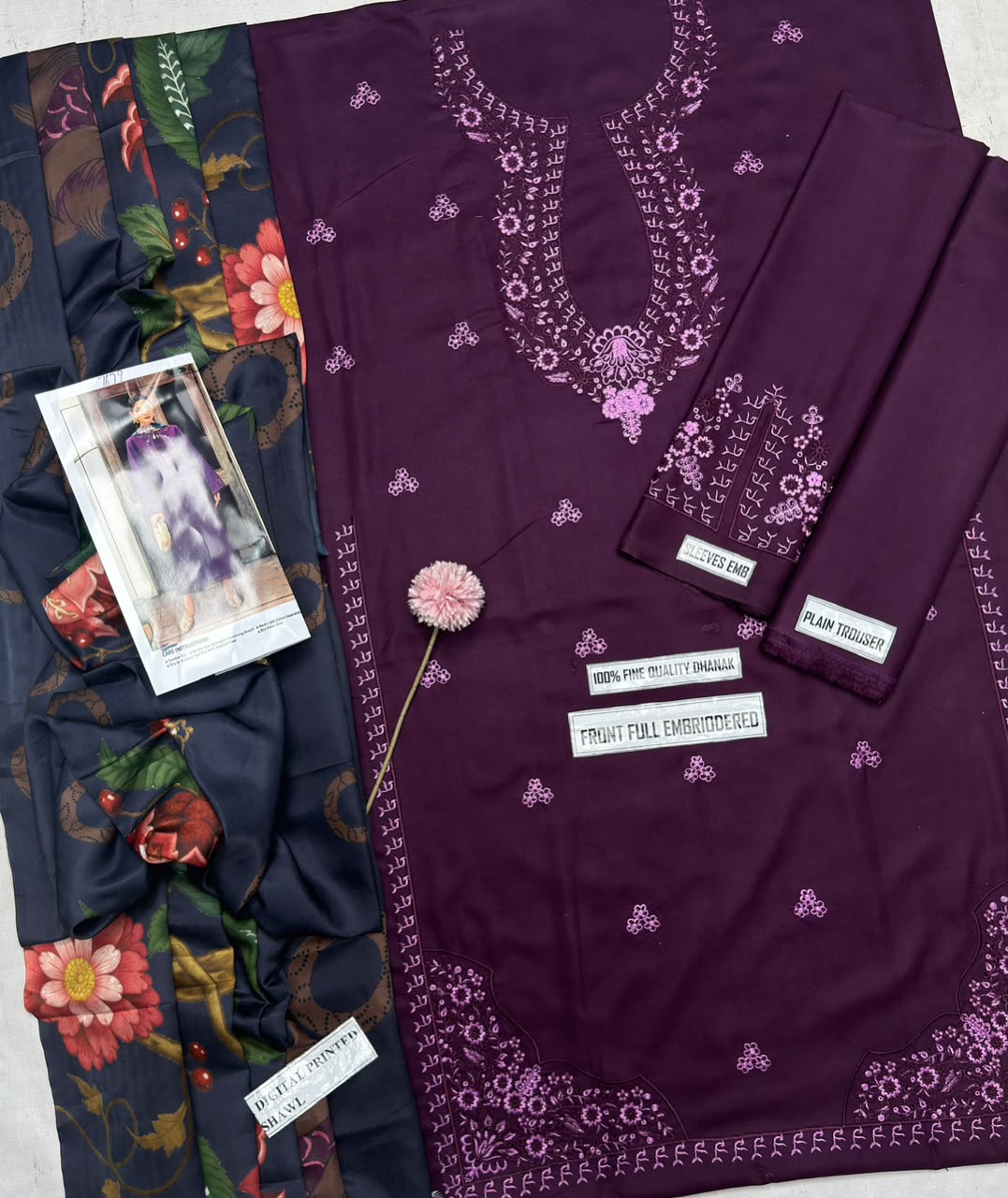 IZEL– PREMIUM 3PC  DHANAK SUIT