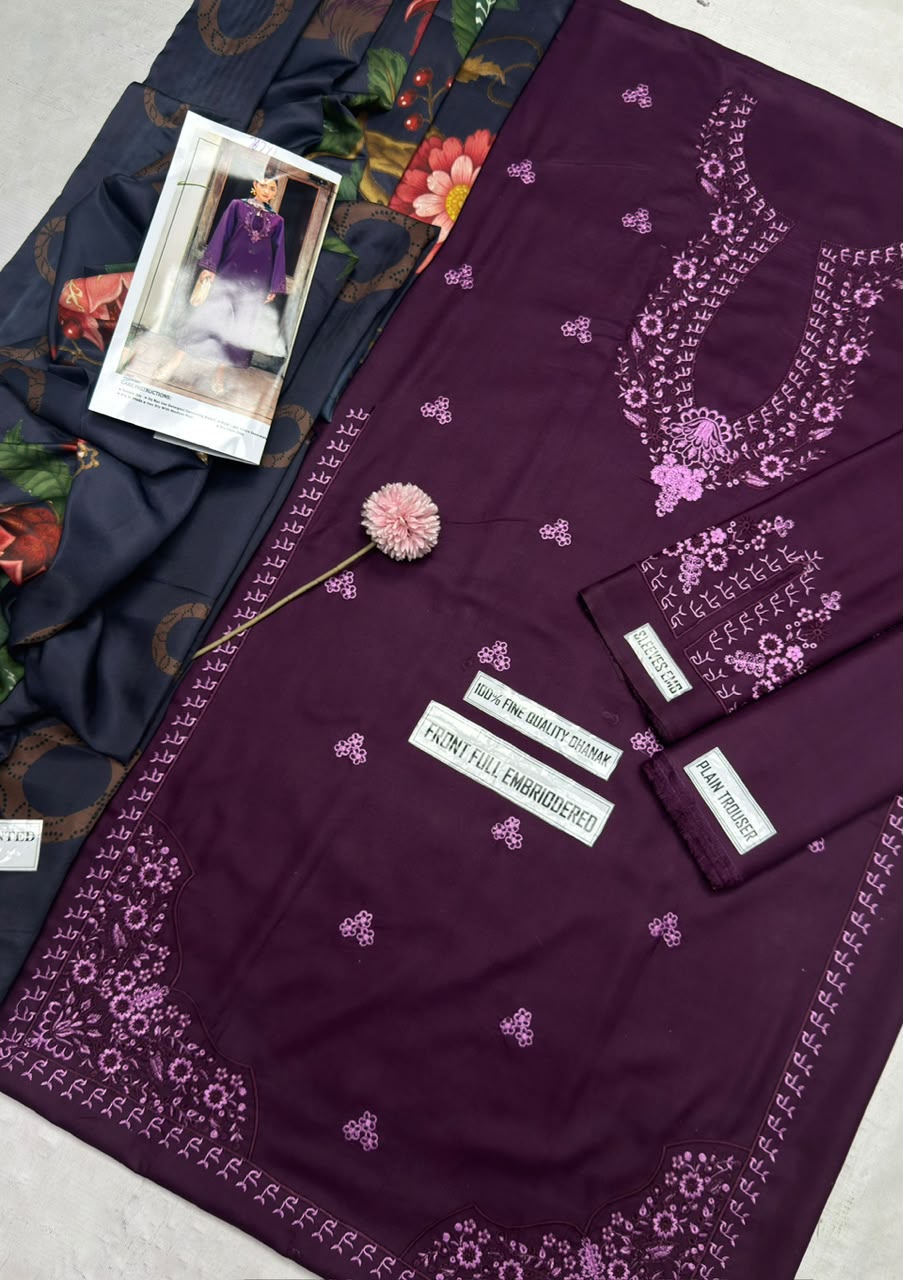 IZEL– PREMIUM 3PC  DHANAK SUIT