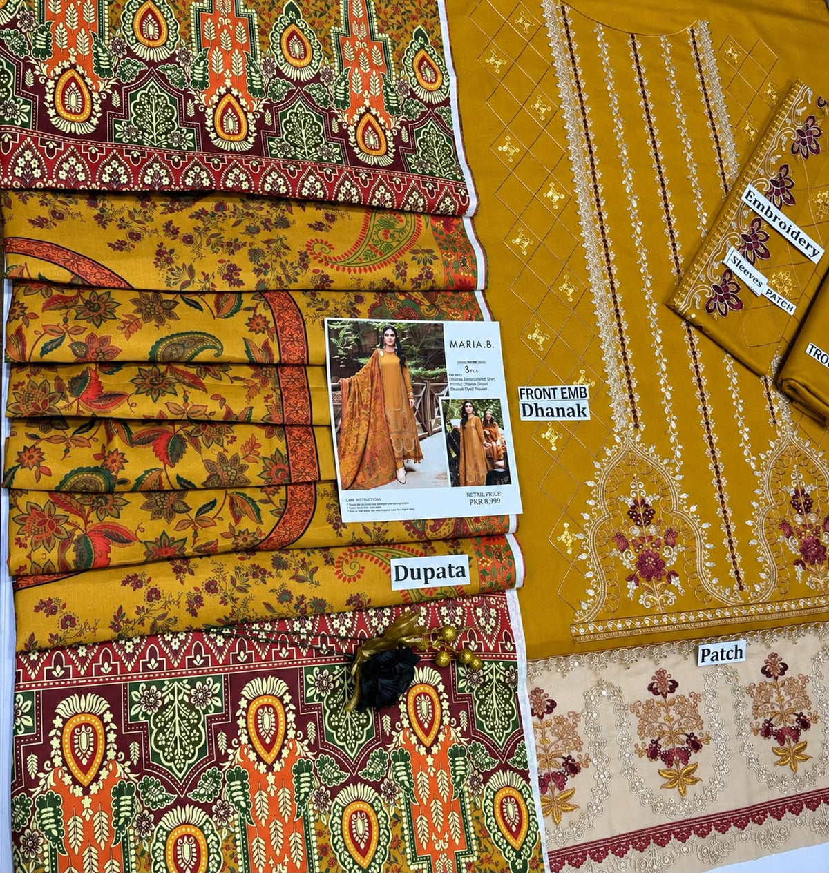 MARIA B – WINTER DHANAK Premium 3PC Suit
