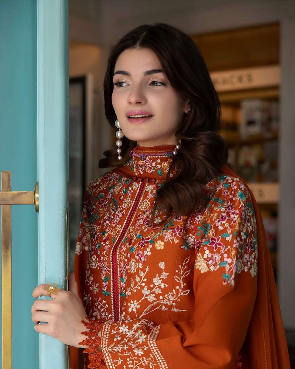 JAZMIN – WINTER DHANAK Premium Heavy Embroidered 3PC