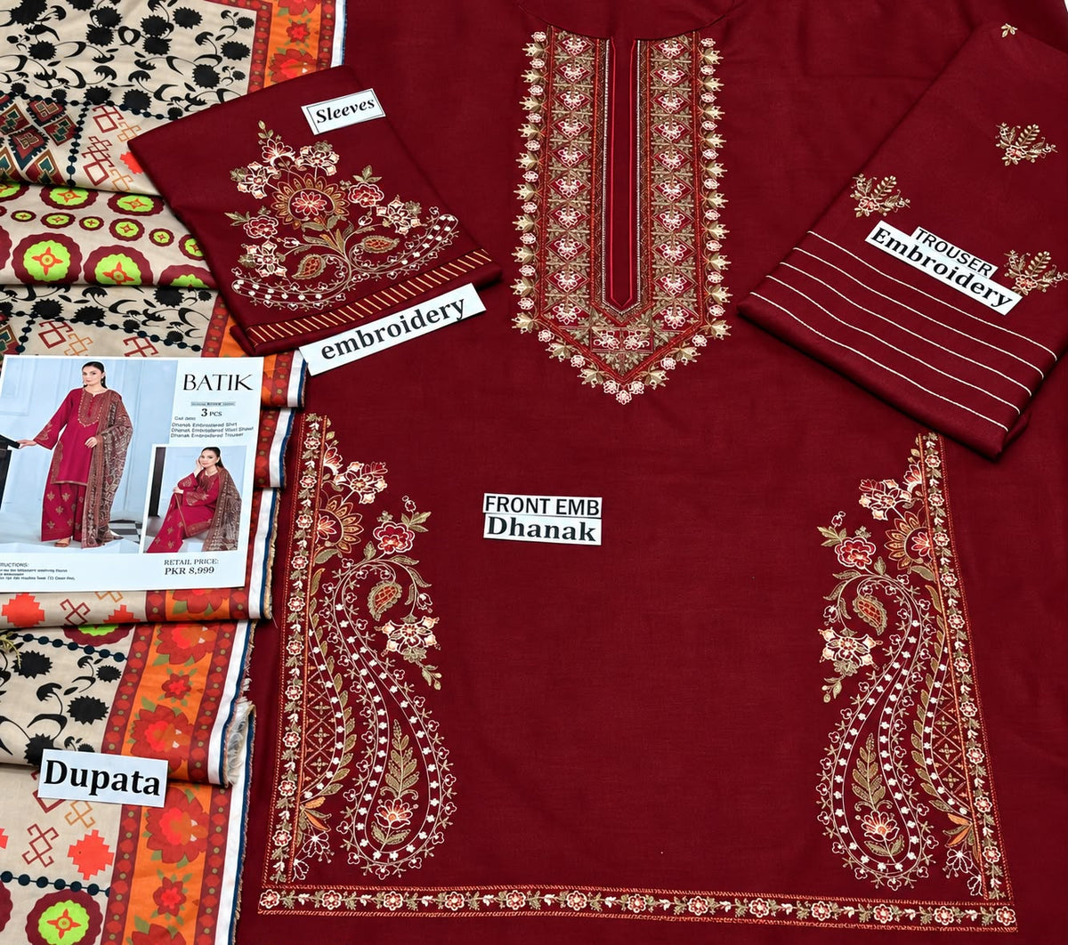 BATIK – WINTER DHANAK  3PC Suit