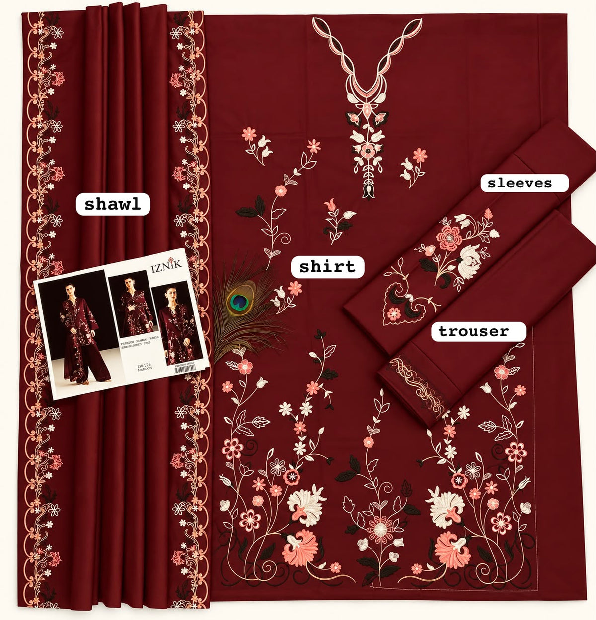 IZNIK – LUXURY DHANAK 3PC