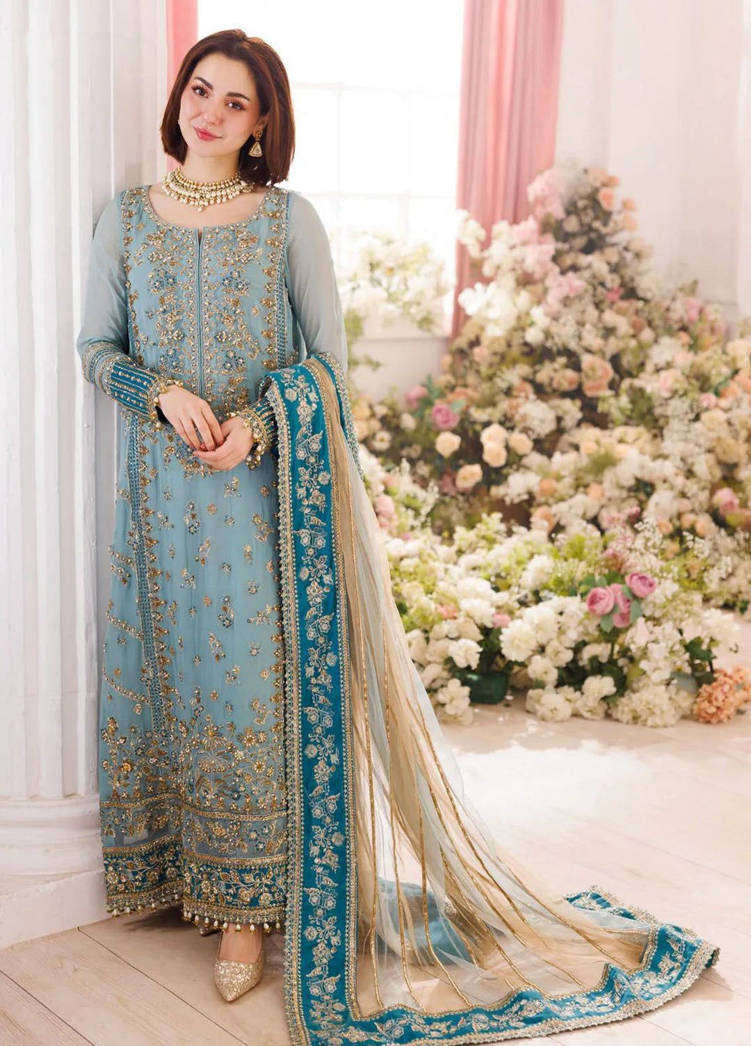 CHARIZMA Luxury Chiffon/Net Unstitched 3-Piece Suit