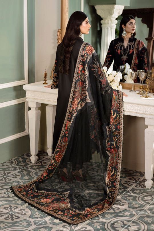 MARIA B Satin Lawn Collection | Luxury Unstitched 3-Piece Suit