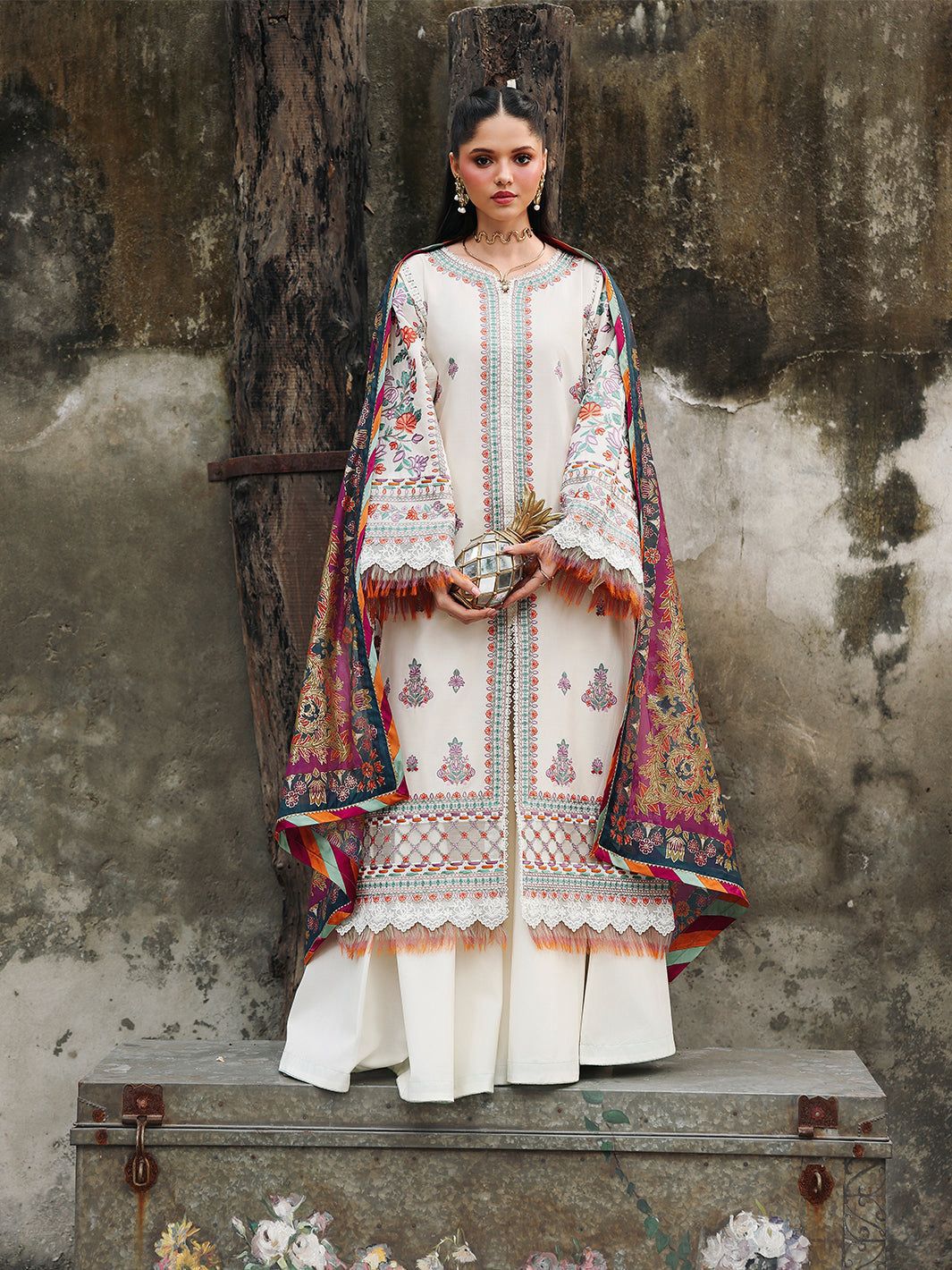 Bin Ilyas 1240 | Premium Airjet Lawn Unstitched 3-Piece Suit