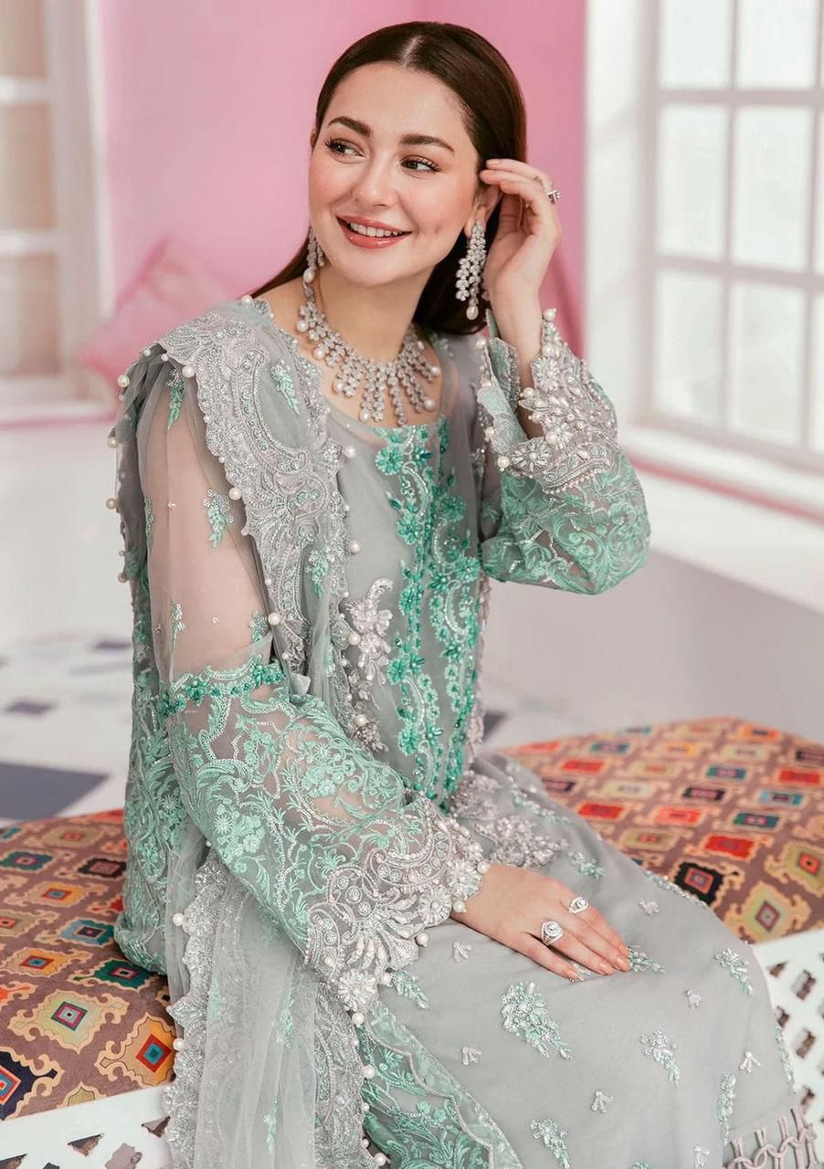 ELAAF Bridal Organza Collection | Luxury Unstitched 3-Piece Suit