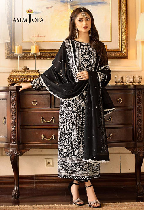 Asim Jofa JHILMIL Chiffon Embroidery