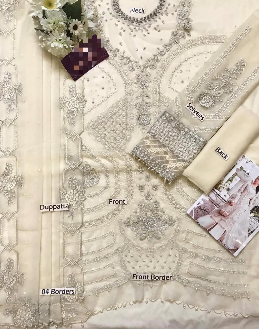 Maria B Chiffon Collection | Luxury Unstitched 3-Piece Suit